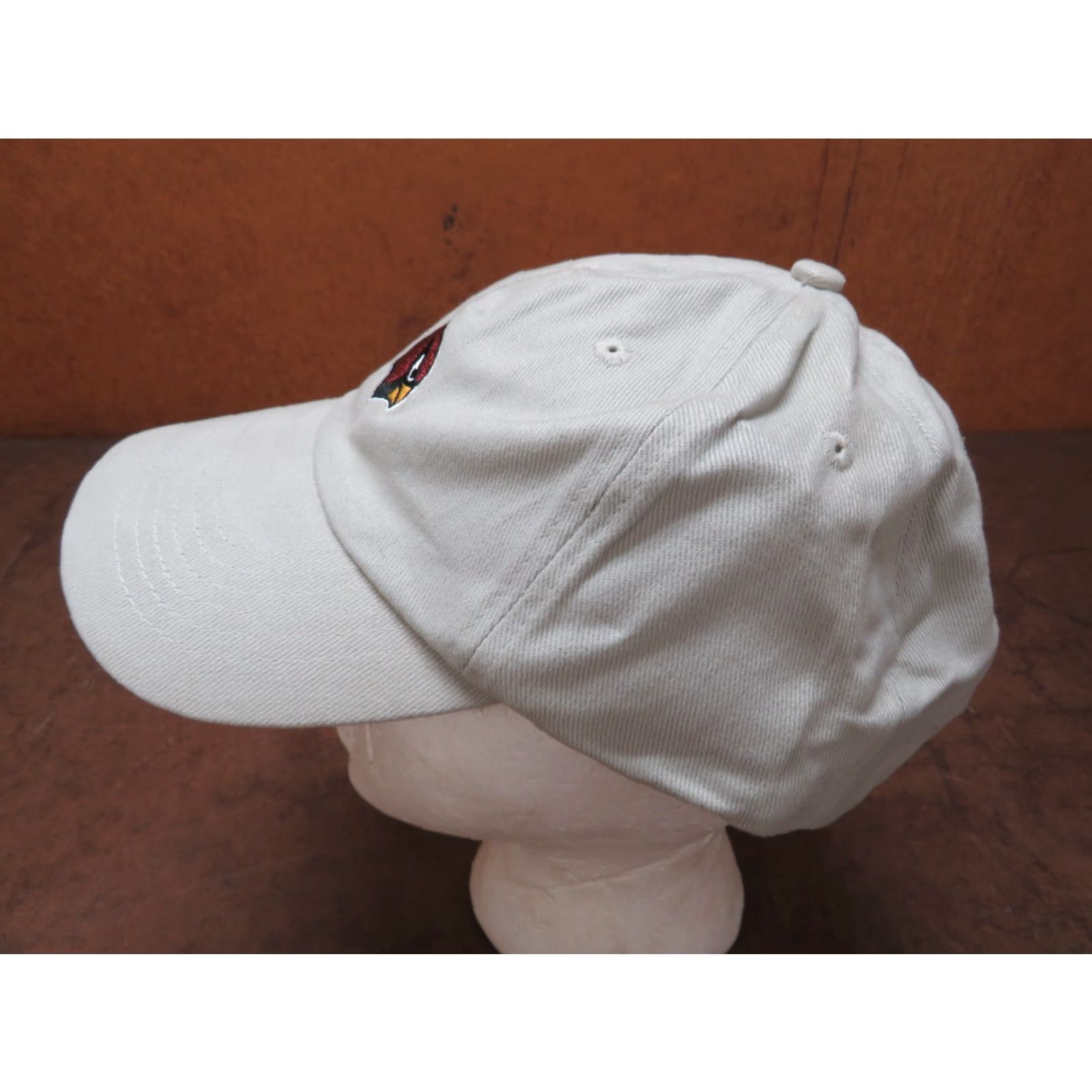 NFL VINTAGE NFL Arizona Cardinals Red Bird Logo Embroidered Hat Baseball Cap Unworn One Size Men Beige Adjustable Sports Team Hat Size ONE SIZE - 2 Thumbnail