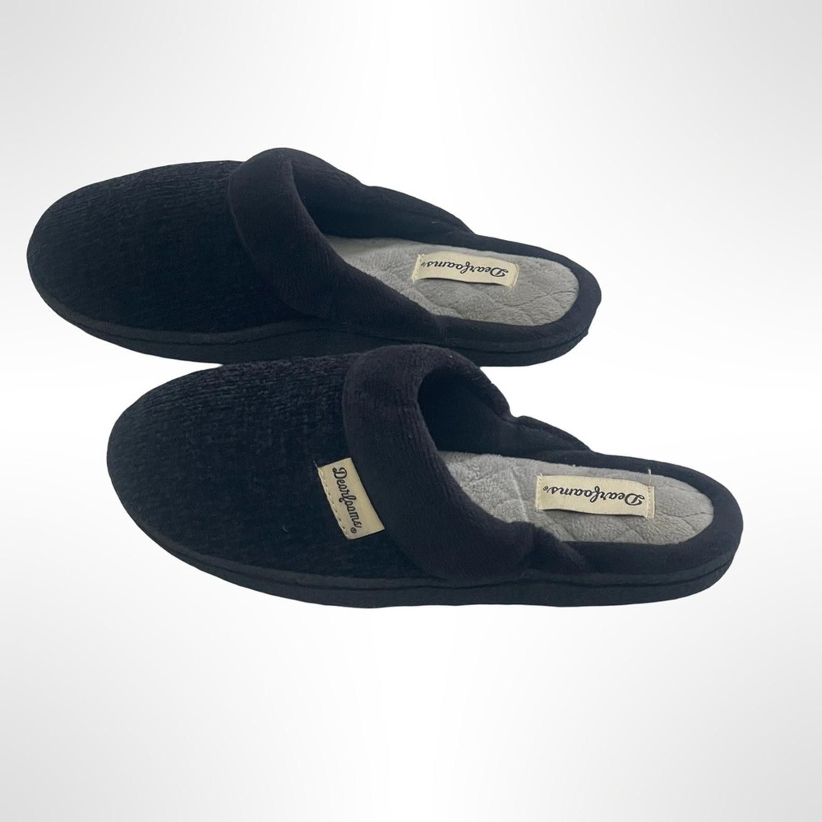 Other Black Dearfoams Comfy Slippers size 5.5 Size US 5.5 / IT 35.5 - 2 Thumbnail