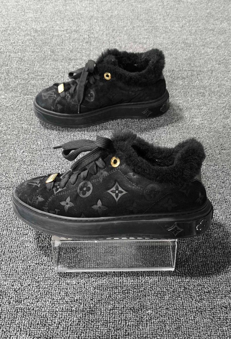 Louis Vuitton Black Louis Vuitton Teddy Slip -2505 Size US 4.5 / IT 34.5 - 3 Thumbnail