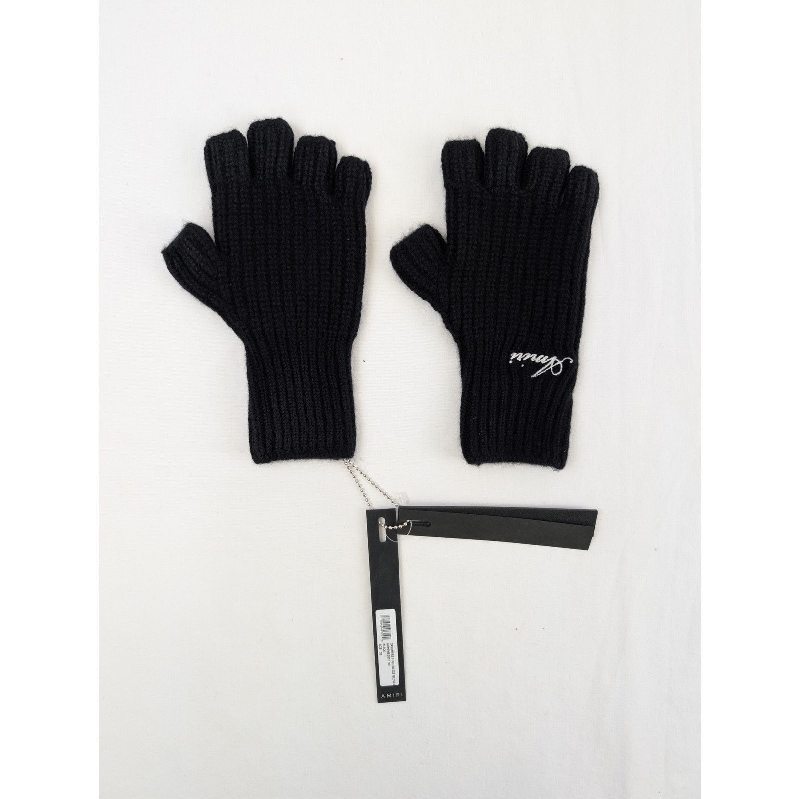 Amiri o1rshd1 Q:3 / Size: OS / Cashmere Fingerless Gloves in Black Size ONE SIZE - 1 Thumbnail