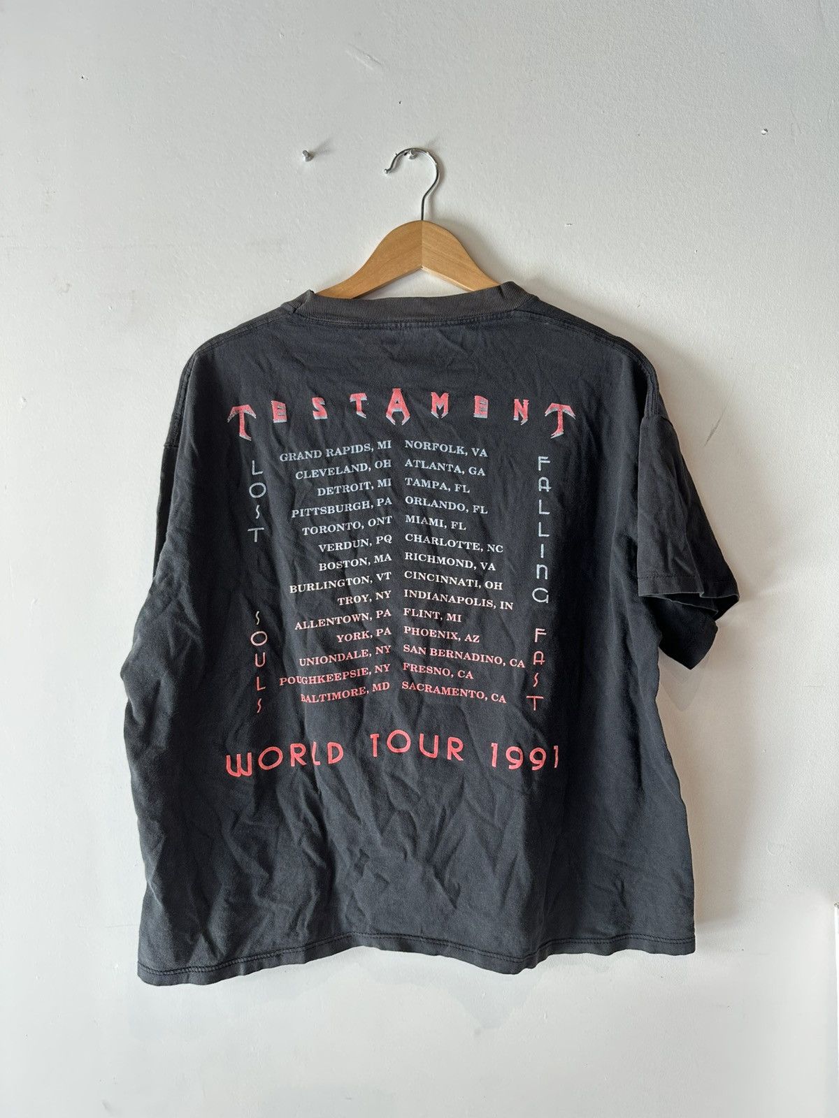 Vintage Vintage Testameny rock band tee t-shirt rock&roll fits M Size US M / EU 48-50 / 2 - 3 Thumbnail