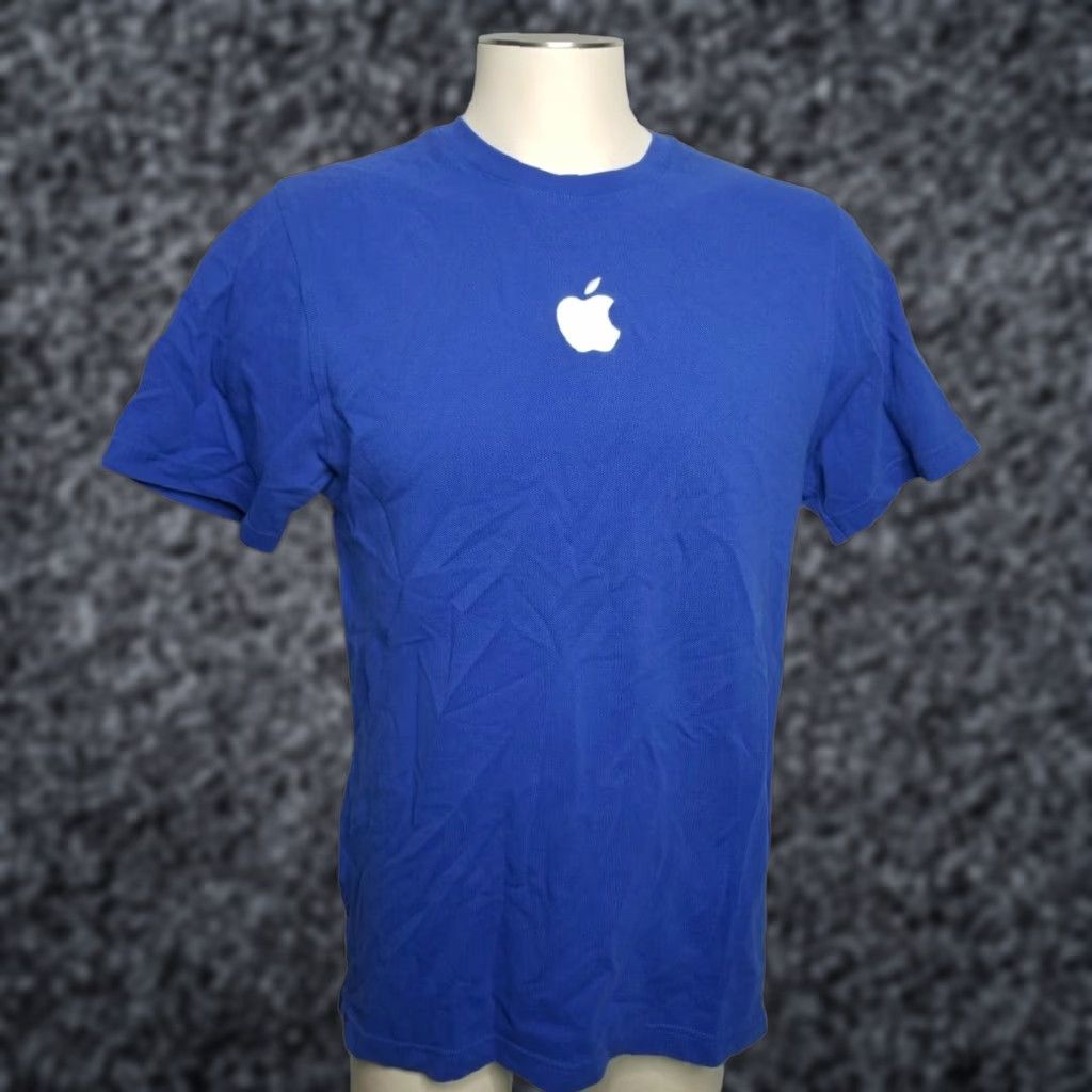 Apple VINTAGE Apple Store Employee T Shirt Main Selling Point Blue Embroidered Graphic Unisex M 21" Pit to Pit Mens Size US M / EU 48-50 / 2 - 1 Thumbnail