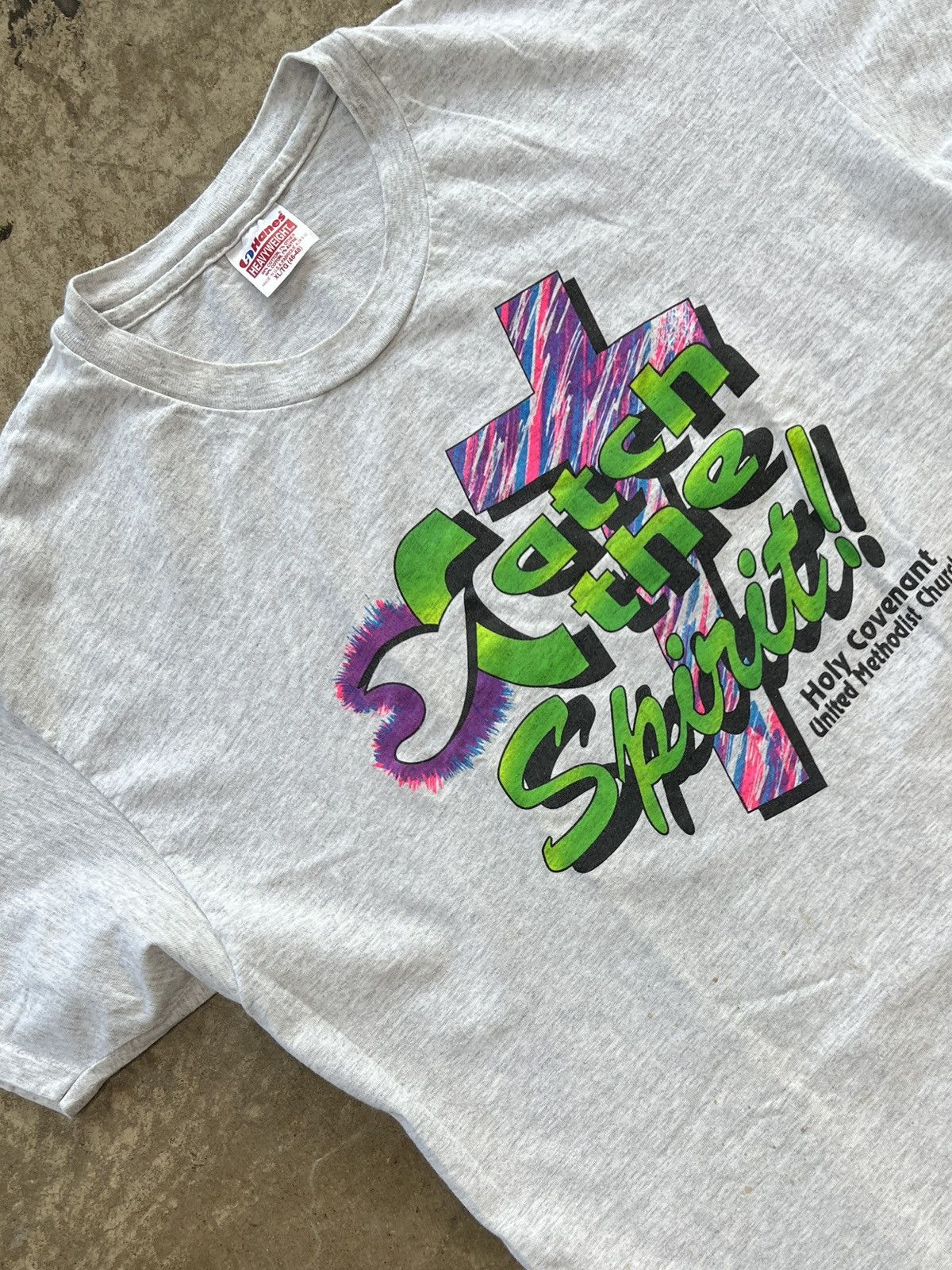 Vintage Vintage Catch the Spirit Jesus Tee XL Size US XL / EU 56 / 4 - 1 Thumbnail