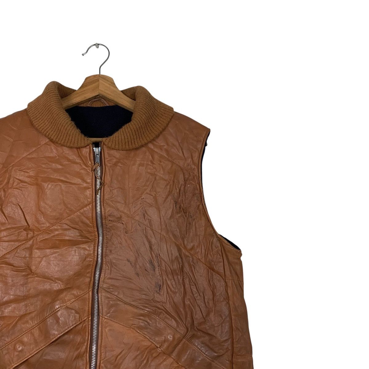 Leather 90’s CRESCO Outerwear Brown Leather Vest #2152-C95 Size US M / EU 48-50 / 2 - 5 Thumbnail