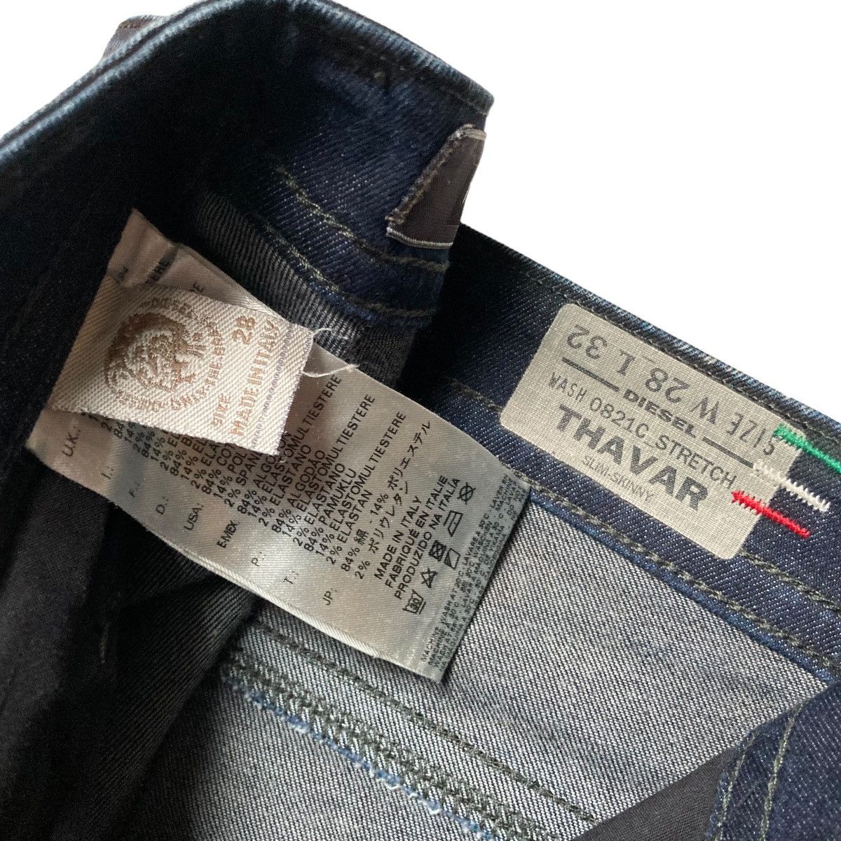 Diesel × Japanese Brand Vintage y2k Diesel Jeans Distressed Denim Faded Washed Size US 28 / EU 44 - 11 Thumbnail