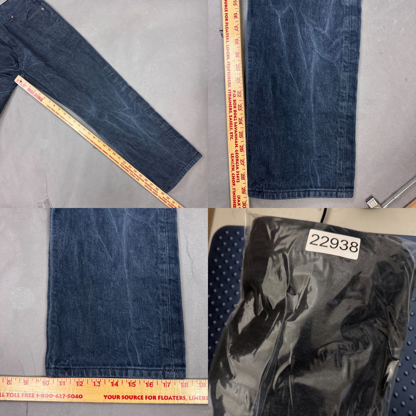 Levi's Levi's 501 Jeans Mens 34x30 Blue Denim Pants Button Fly Dark Faded Jeans Regular Men Size US 36 / EU 52 - 10 Thumbnail