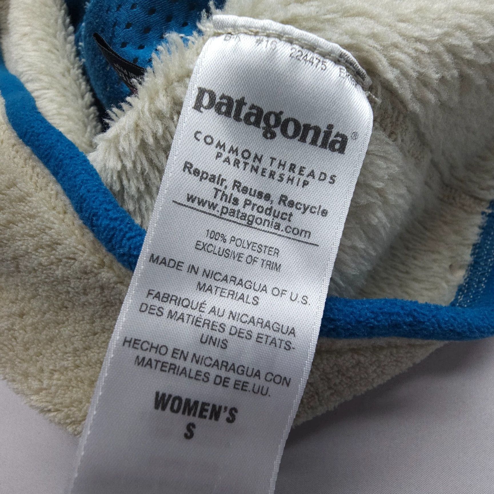 Patagonia Patagonia Re-Tool Snap-T Pullover Jacket Womens Small Fleece Ivory Logo Lightweight Mid-Length/Regular Fit Shirt Style Outdoor Size L / US 10 / IT 46 - 4 Thumbnail