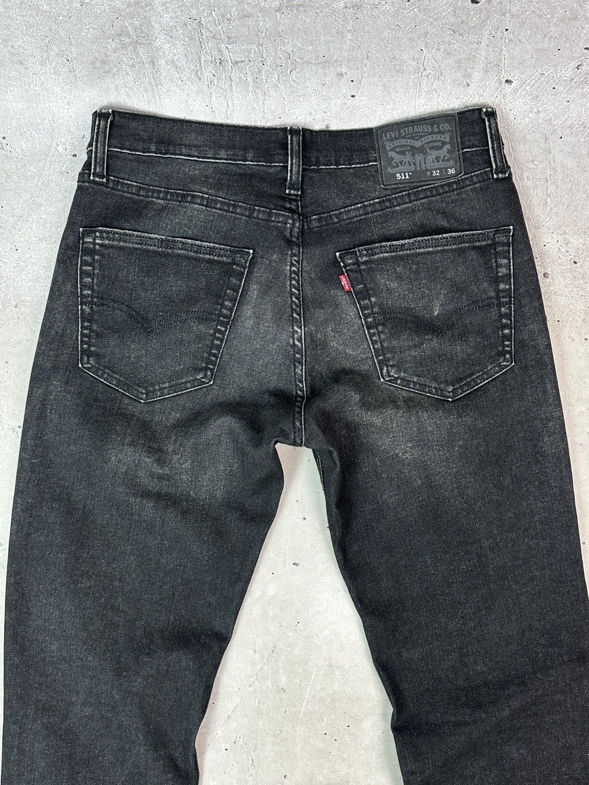 Levi's Levi’s 511 Grey Washed Cotton Straight Men’s Jeans Size US 32 / EU 48 - 10 Thumbnail