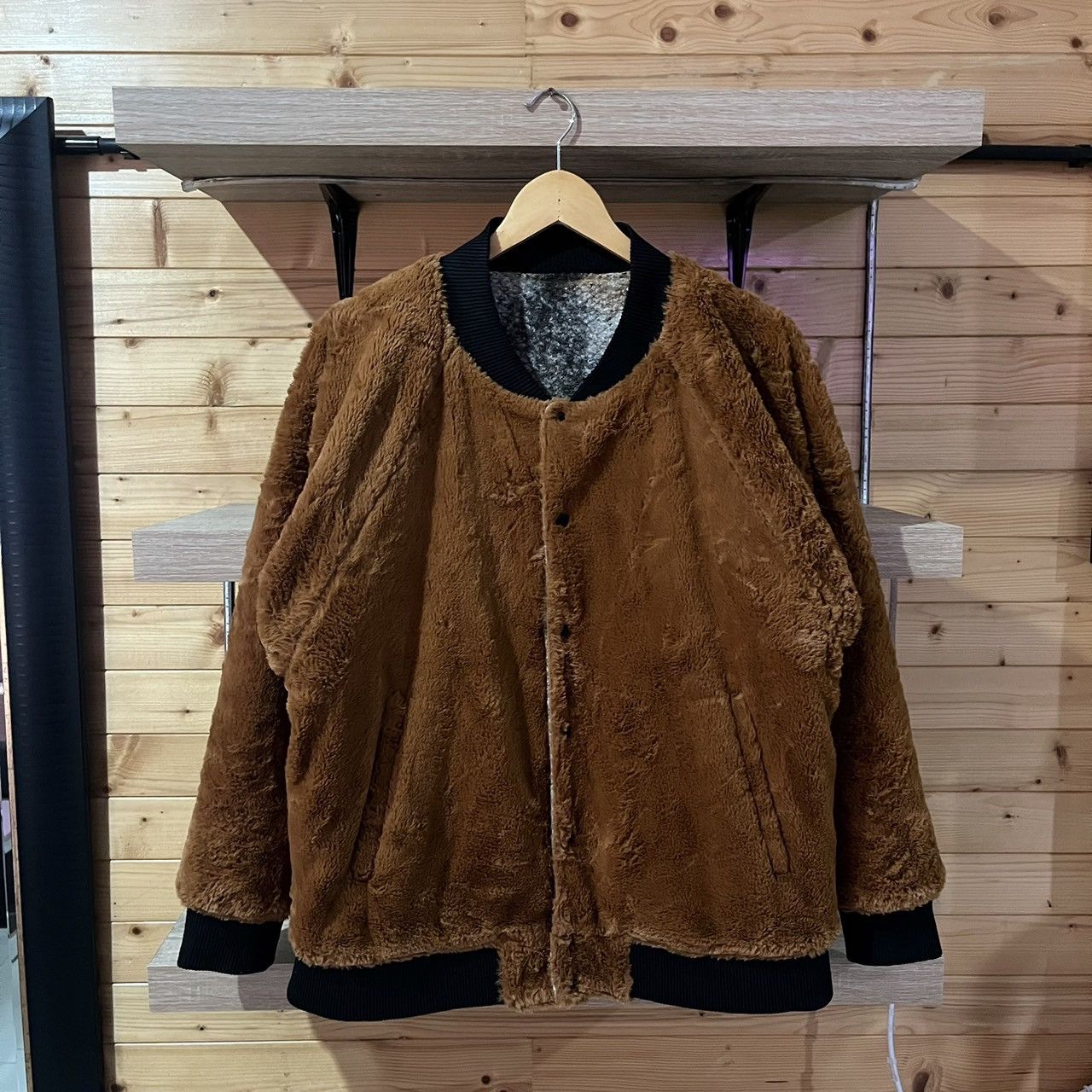 If Six Was Nine no id black boa faux fur reversible jacket Size US M / EU 48-50 / 2 - 3 Thumbnail