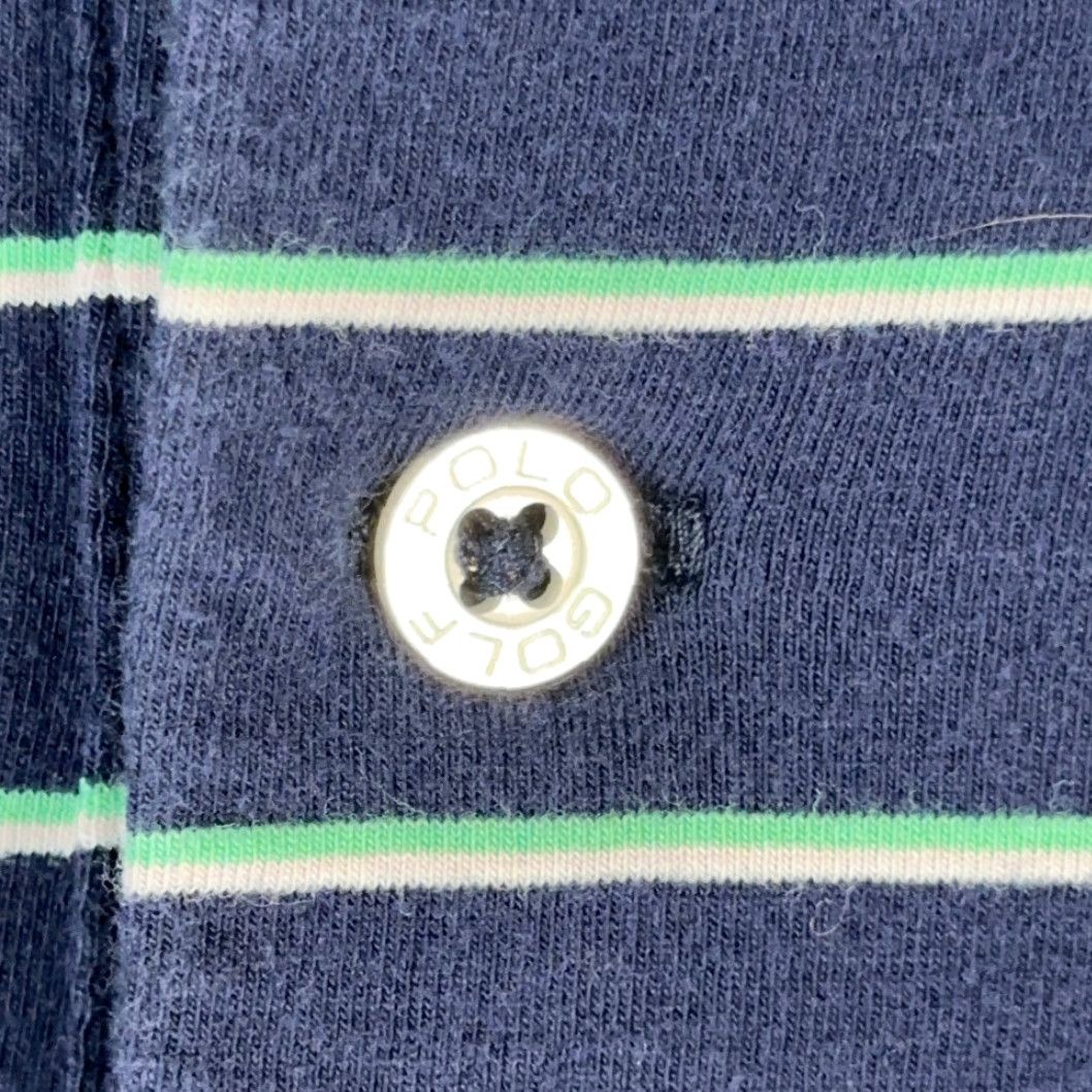 Ralph Lauren VINTAGE Ralph Lauren Polo Golf Shirt Blue Striped The Players Tournament Adult LARGE Size US L / EU 52-54 / 3 - 7 Thumbnail