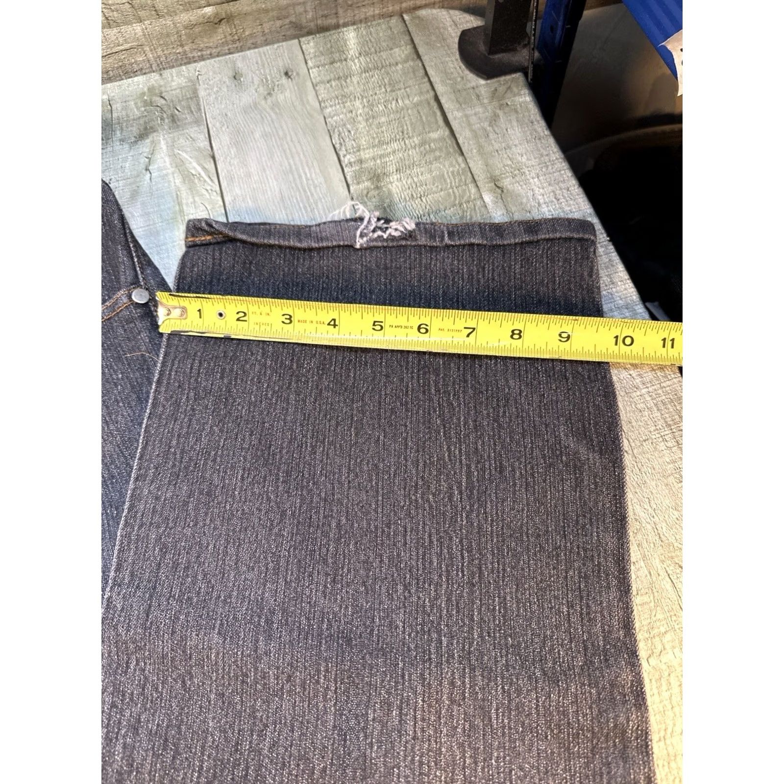 Denime Linea Uomo Jeans Wide-Leg 44x34 Dark Wash Denim Y2K Baggy Relaxed Size US 44 / EU 60 - 3 Thumbnail