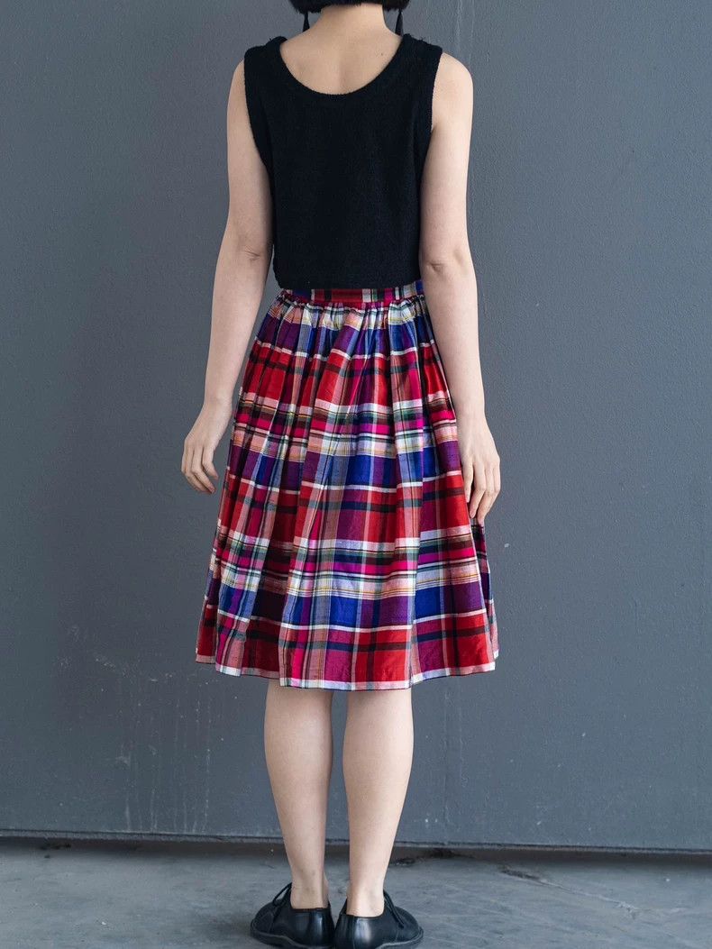 Vivienne Westwood Vivienne Westwood Vintage checkered silk half skirt Size 27" / US 4 / IT 40 - 2 Thumbnail