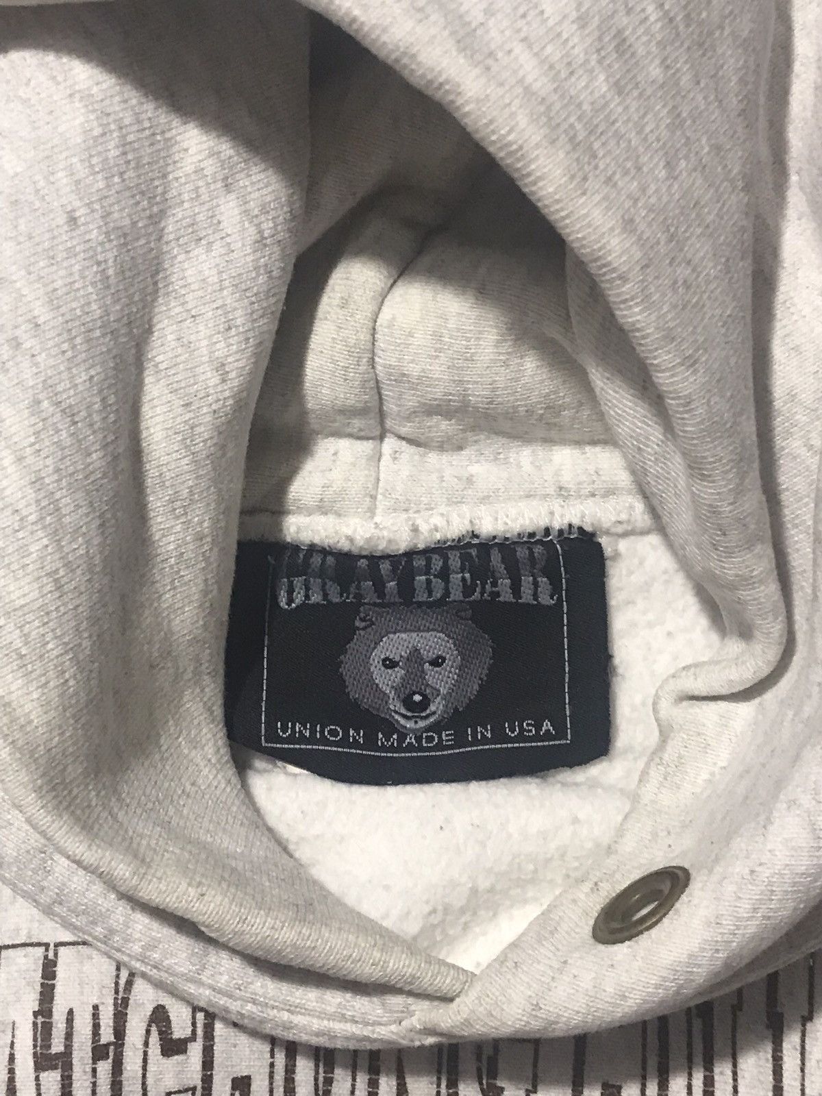 Toyo Enterprises Union Made Gray Bear Hoodie L Pullover Indians School Logo Size US L / EU 52-54 / 3 - 3 Thumbnail