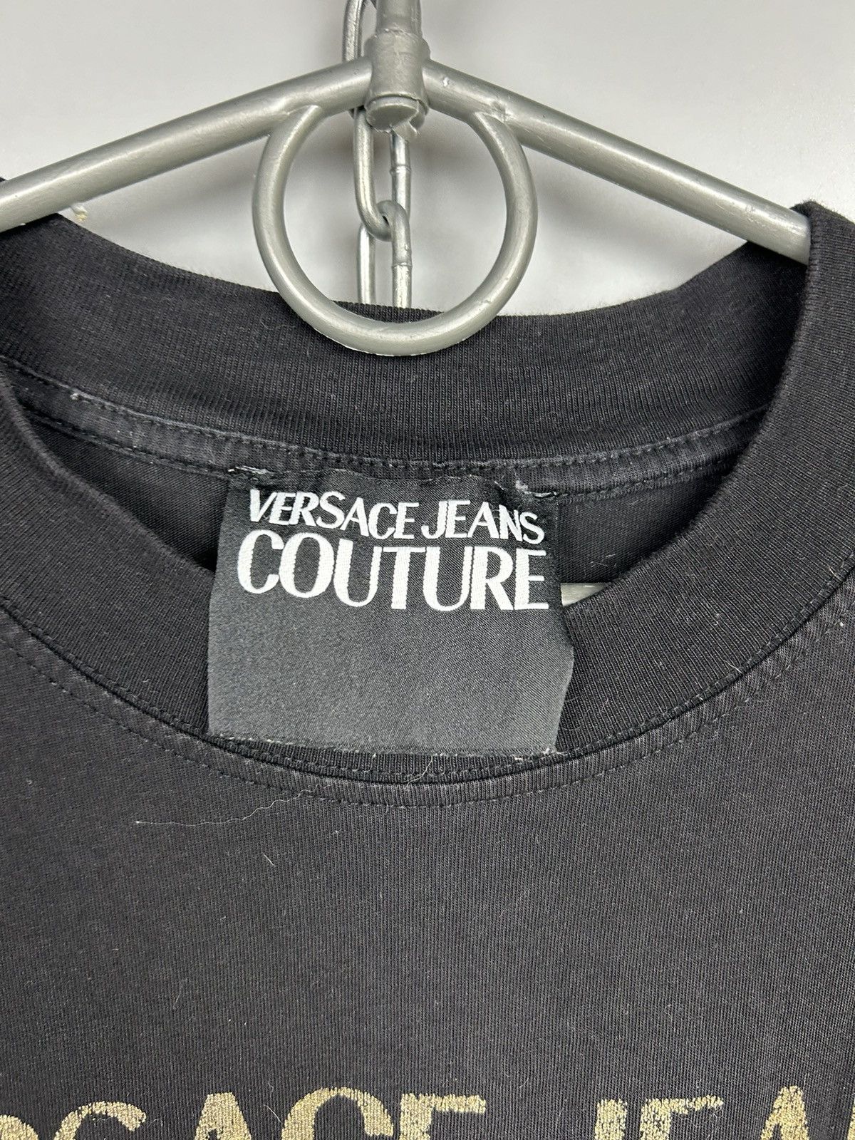 Versace × Versace Jeans Couture Versace Jeans Couture Black T shirt Logo Size US M / EU 48-50 / 2 - 4 Thumbnail