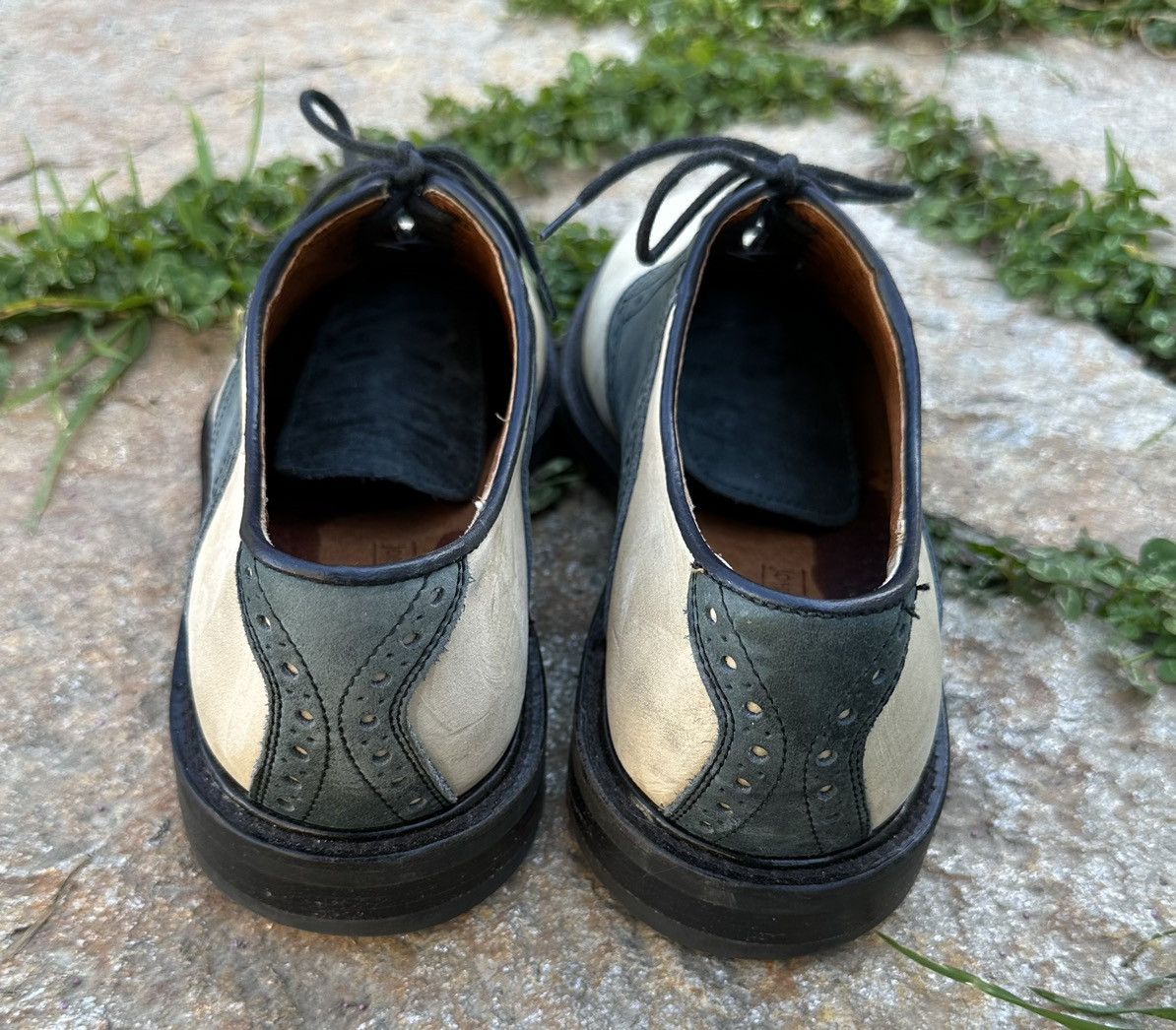 Johnston & Murphy Vintage blue & tan suede saddle shoe! 8.5 Size US 8.5 / EU 41-42 - 3 Thumbnail
