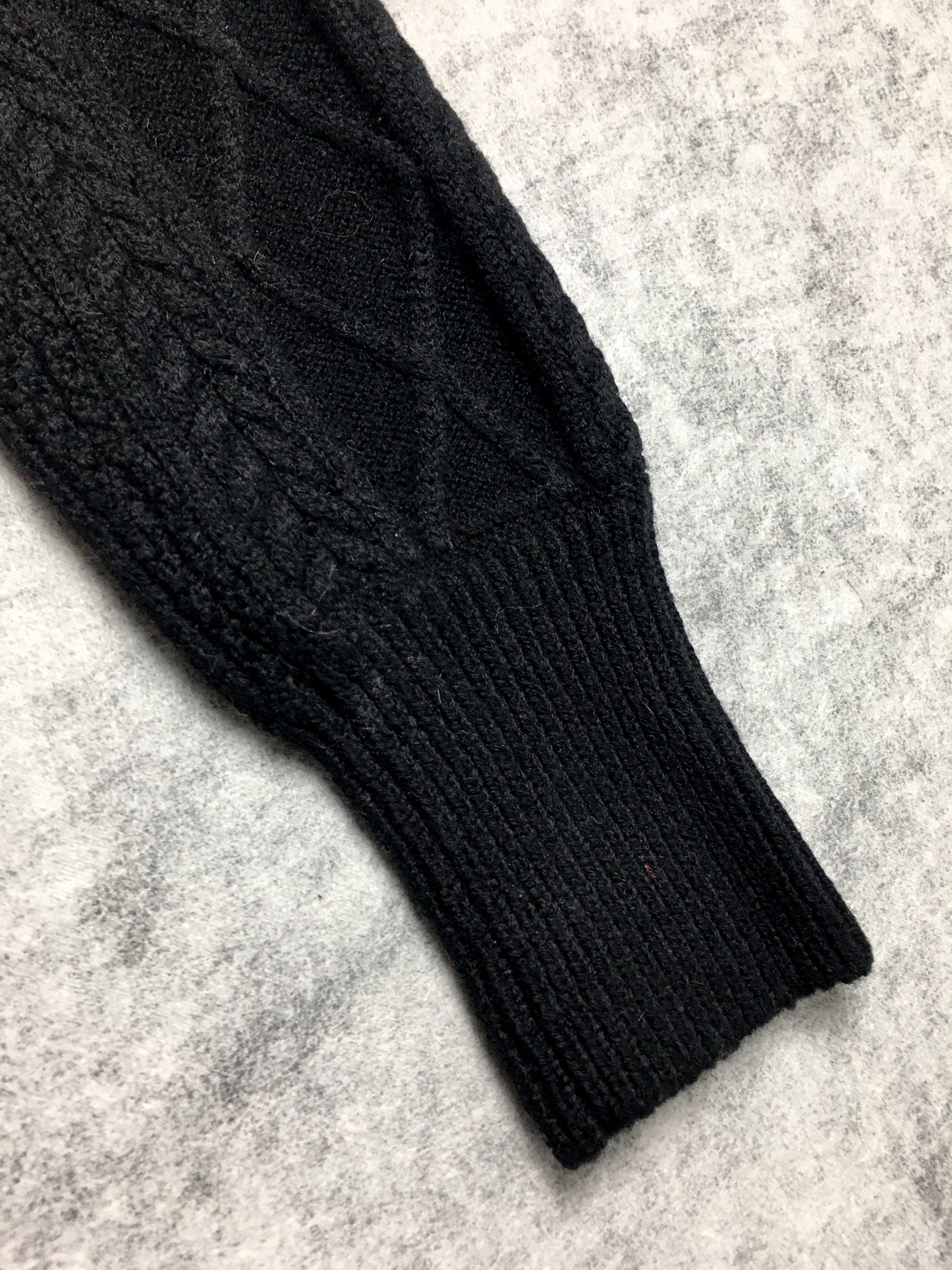 Versace Versace Collection Black Knit Turtleneck Sweater Size M / US 6-8 / IT 42-44 - 8 Thumbnail