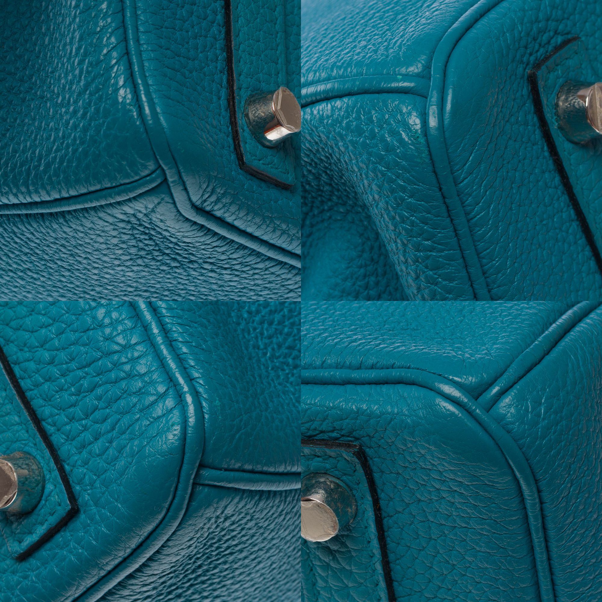 Hermes HERMES Birkin 30 in Blue Leather Size ONE SIZE - 12 Thumbnail