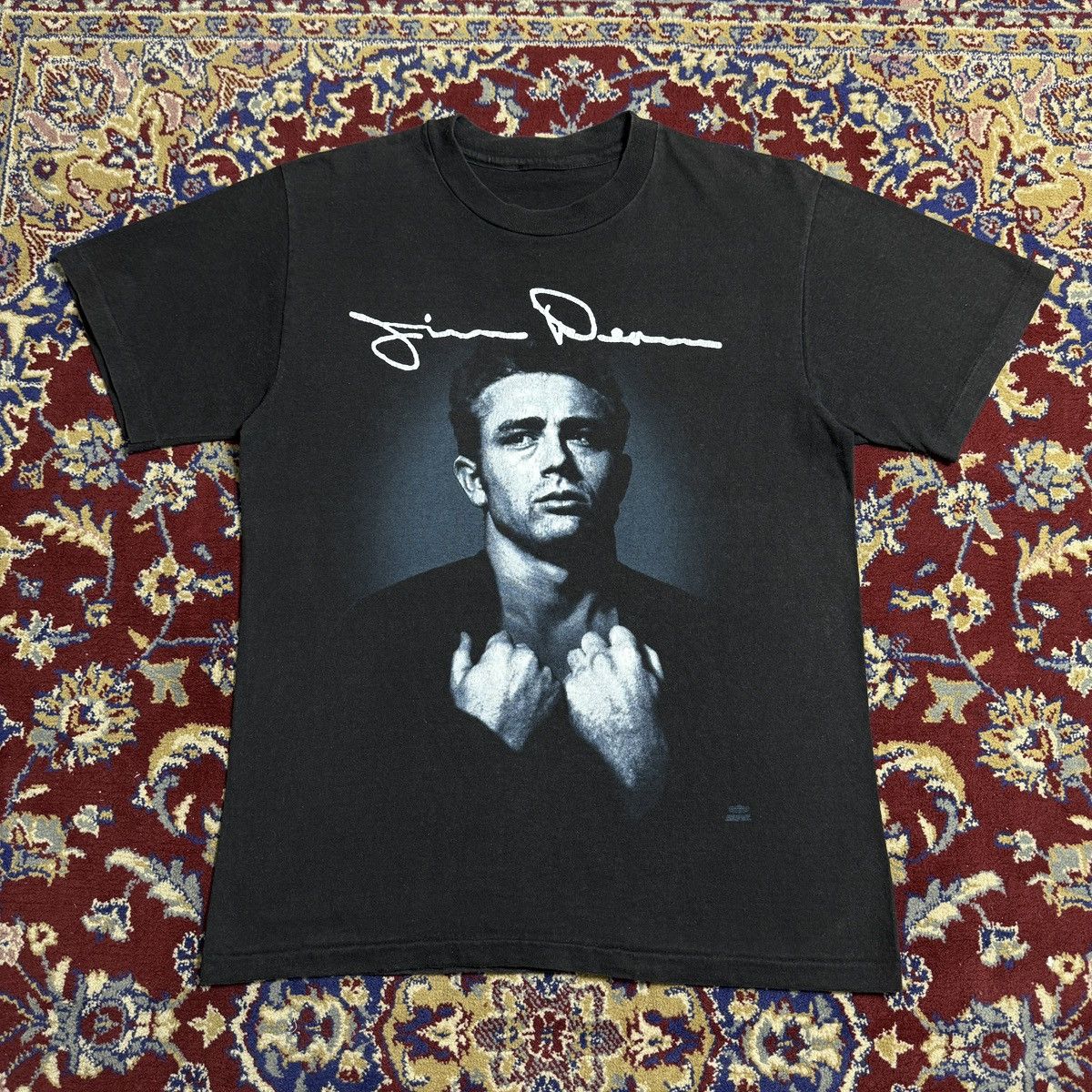 Vintage Vintage 1982 James Dean Photograph Roy Schatt tee 80s actor Size US S / EU 44-46 / 1 - 1 Thumbnail