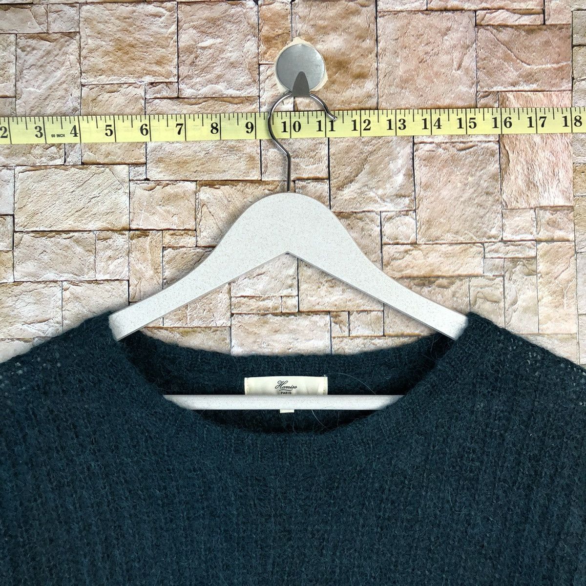 Homespun Knitwear × Japanese Brand Hanis Paris Green Knitwear #A1222 Size XS / US 0-2 / IT 36-38 - 4 Thumbnail