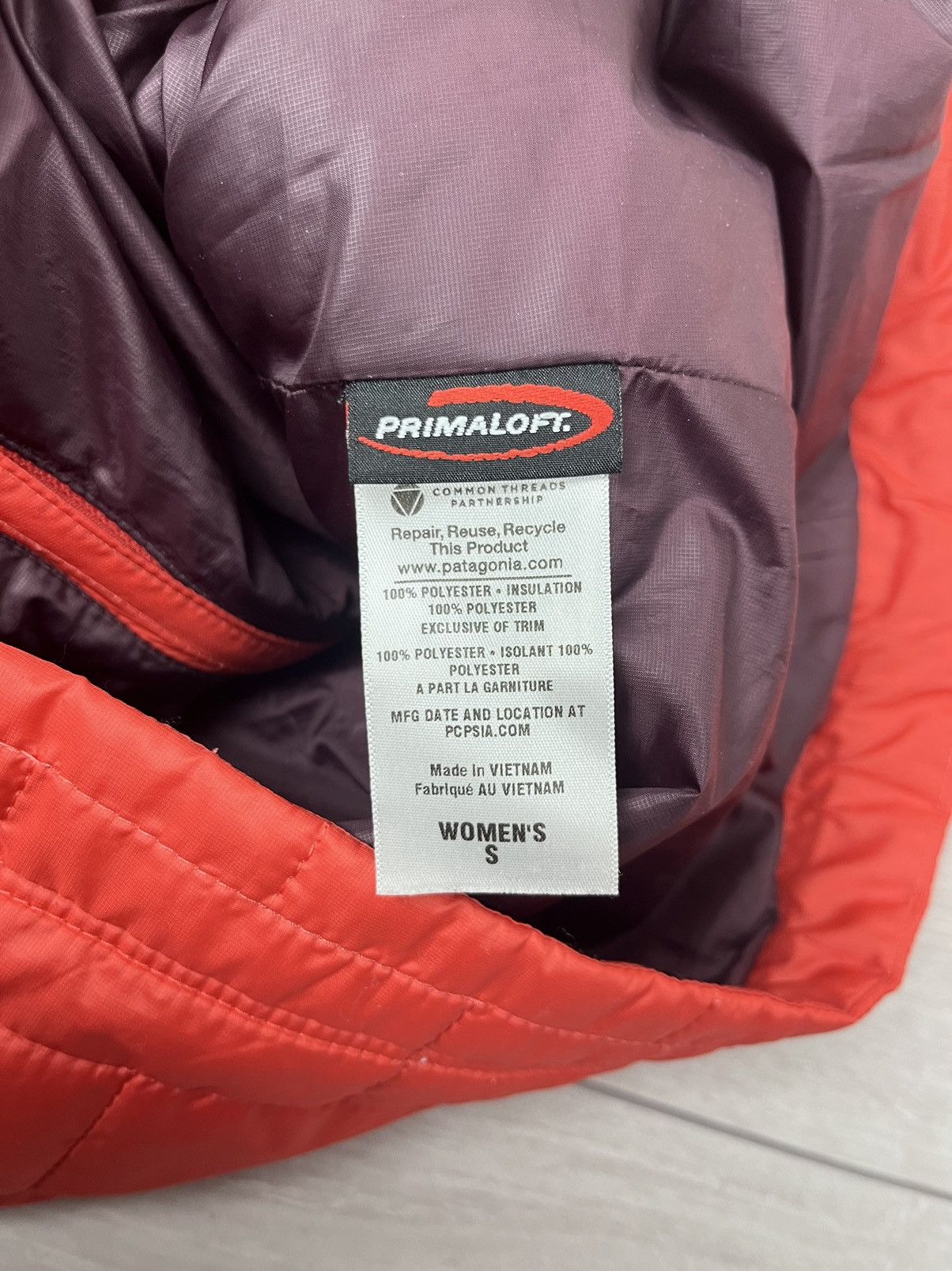 Patagonia Patagonia Primaloft Red Quilted Micro Outdoor Jacket Size S / US 4 / IT 40 - 8 Thumbnail