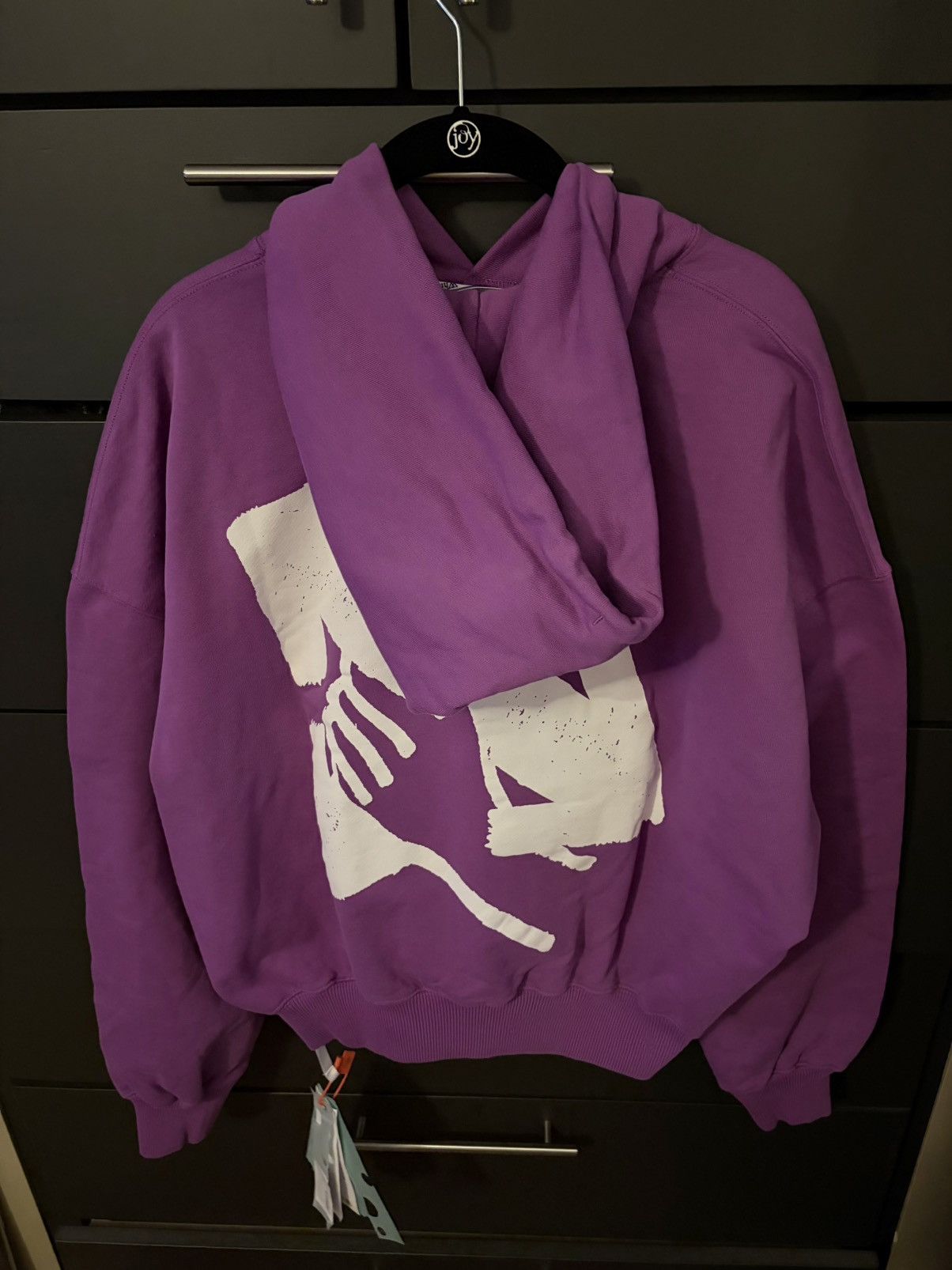 Off-White Off-White: Hand Arrow Boxy Hoodie Orchid White Size US XS / EU 42 / 0 - 2 Thumbnail