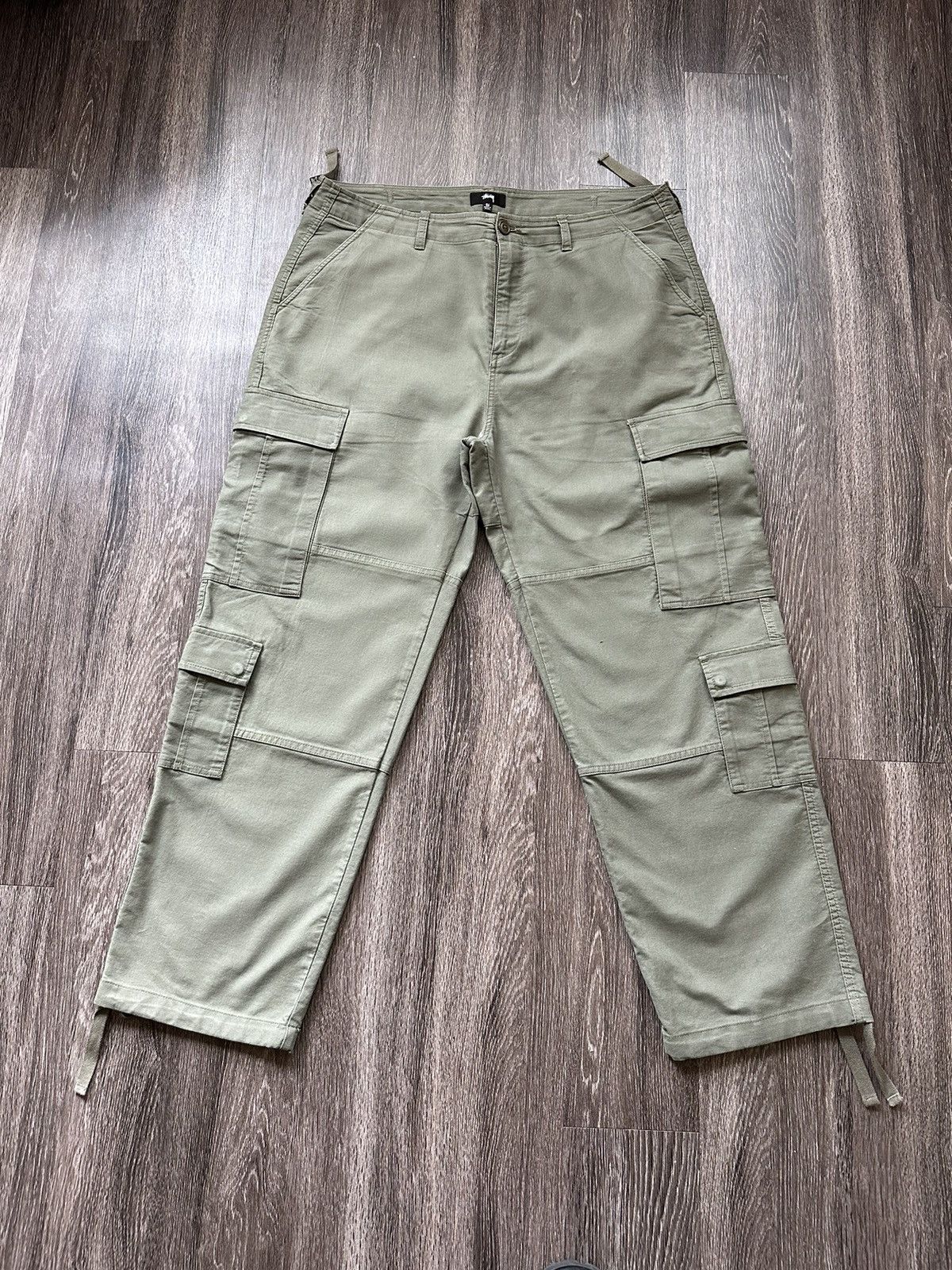 Stussy SS23 Stussy Surplus Cargos 8 Pocket Green MILITARY Pants | Grailed