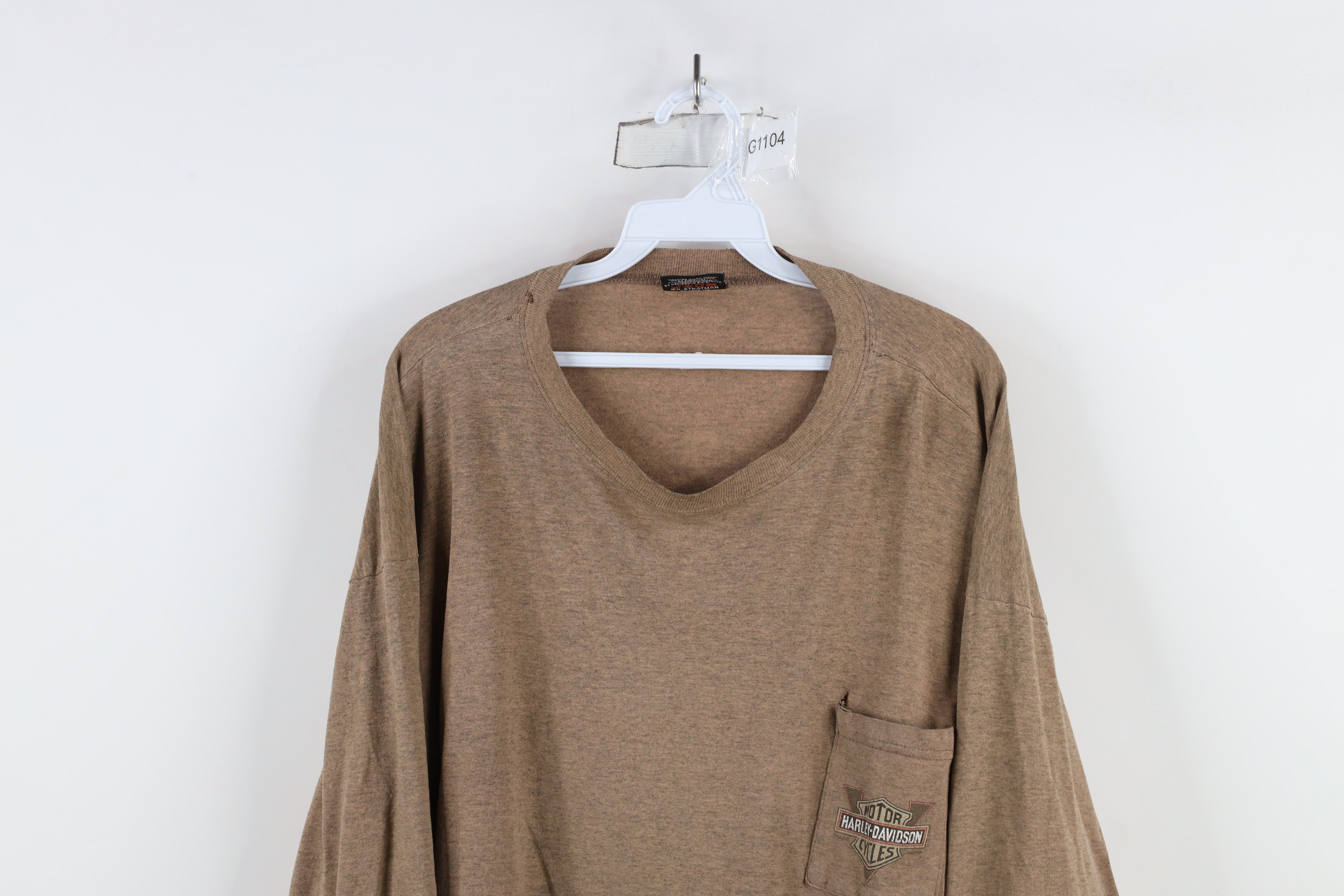 Harley Davidson × Vintage Vintage 90s Harley Davidson Spell Long Sleeve T-Shirt USA Size US XXL / EU 58 / 5 - 2 Thumbnail