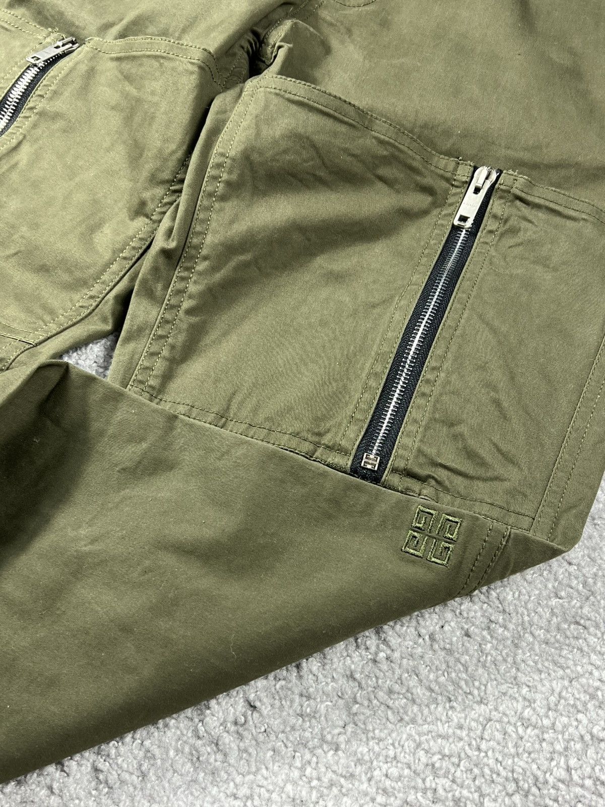 Givenchy Givenchy Zip Detail Pants “Khaki Green” Size US 30 / EU 46 - 8 Thumbnail