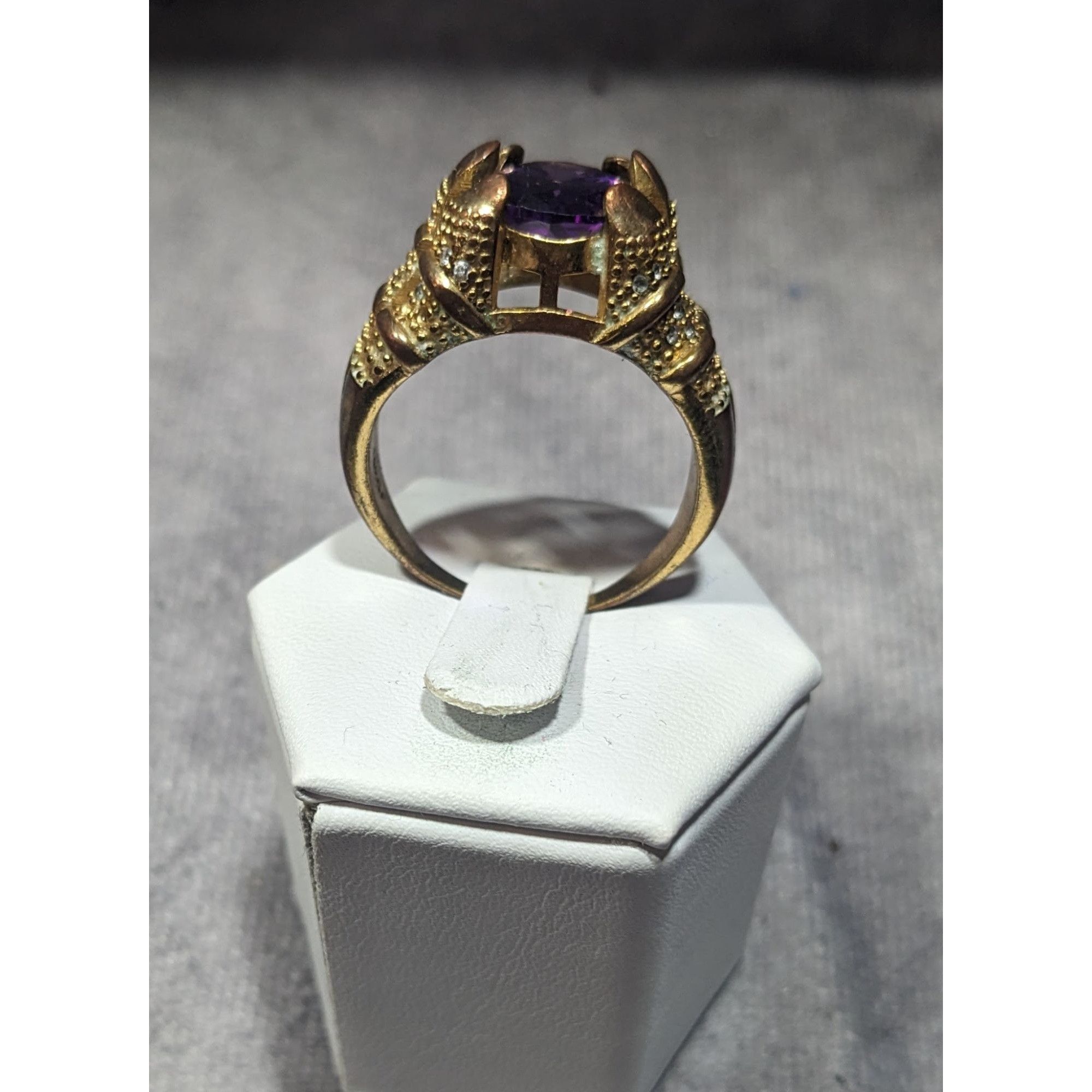 Other Vintage Regal Men's Ring Marked 18K GF With Purple Stone Siz Size ONE SIZE - 12 Thumbnail