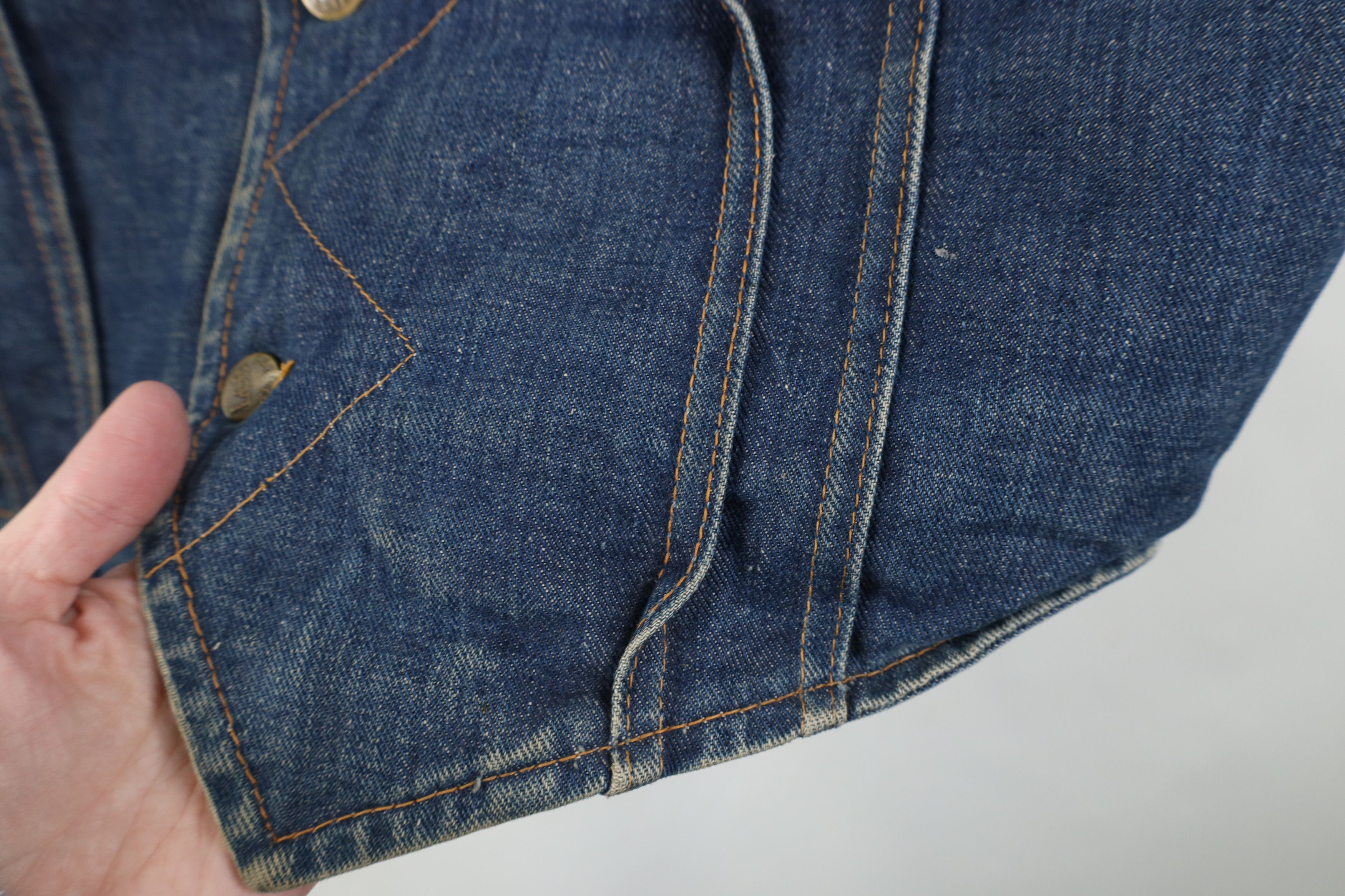 Lee Vintage 60s 70s Lee Storm Rider Lined Denim Vest Jacket USA Size US M / EU 48-50 / 2 - 6 Thumbnail