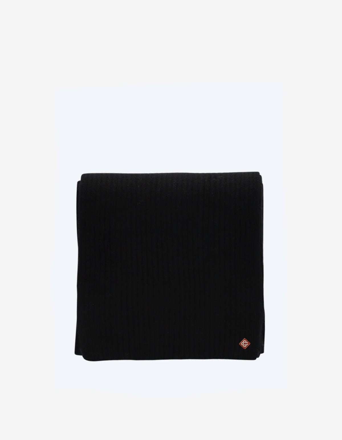 Casablanca Casablanca Black Wool Rib Ski Scarf Size ONE SIZE - 3 Thumbnail
