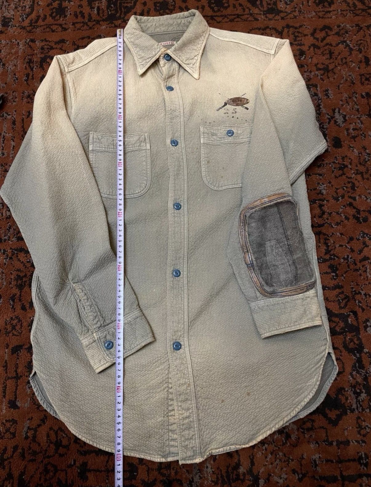 Kapital Kapital Kountry Series Mud-Dyed Sun-Faded Vintage Shirt Size US S / EU 44-46 / 1 - 1 Thumbnail
