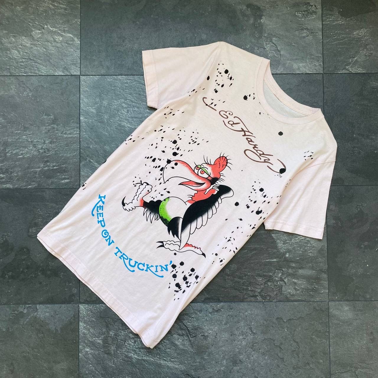 Christian Audigier × Ed Hardy × Japanese Brand Vintage Ed Hardy by Christian Audigier Big Graphic Japan tee Size US M / EU 48-50 / 2 - 2 Thumbnail