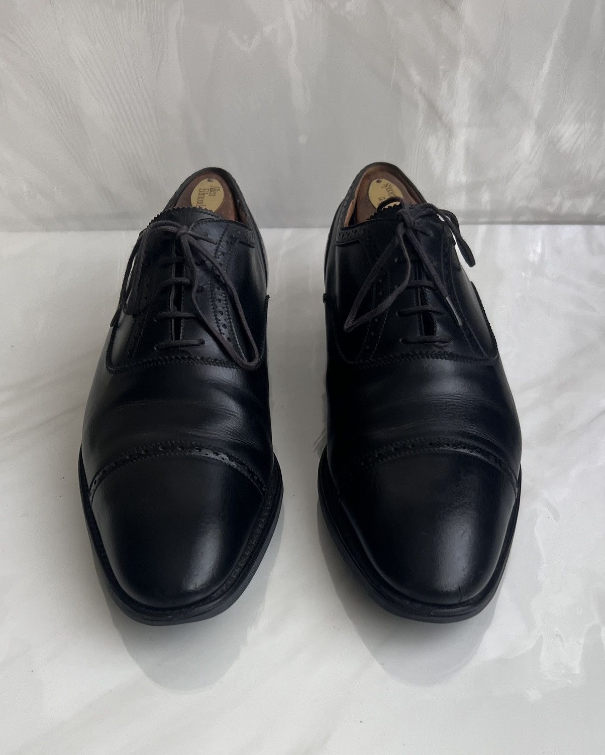 J.M. Weston J.M Weston Black Cap-Toe Quarter Brogue oxford Dress shoe Size US 7 / EU 40 - 2 Thumbnail