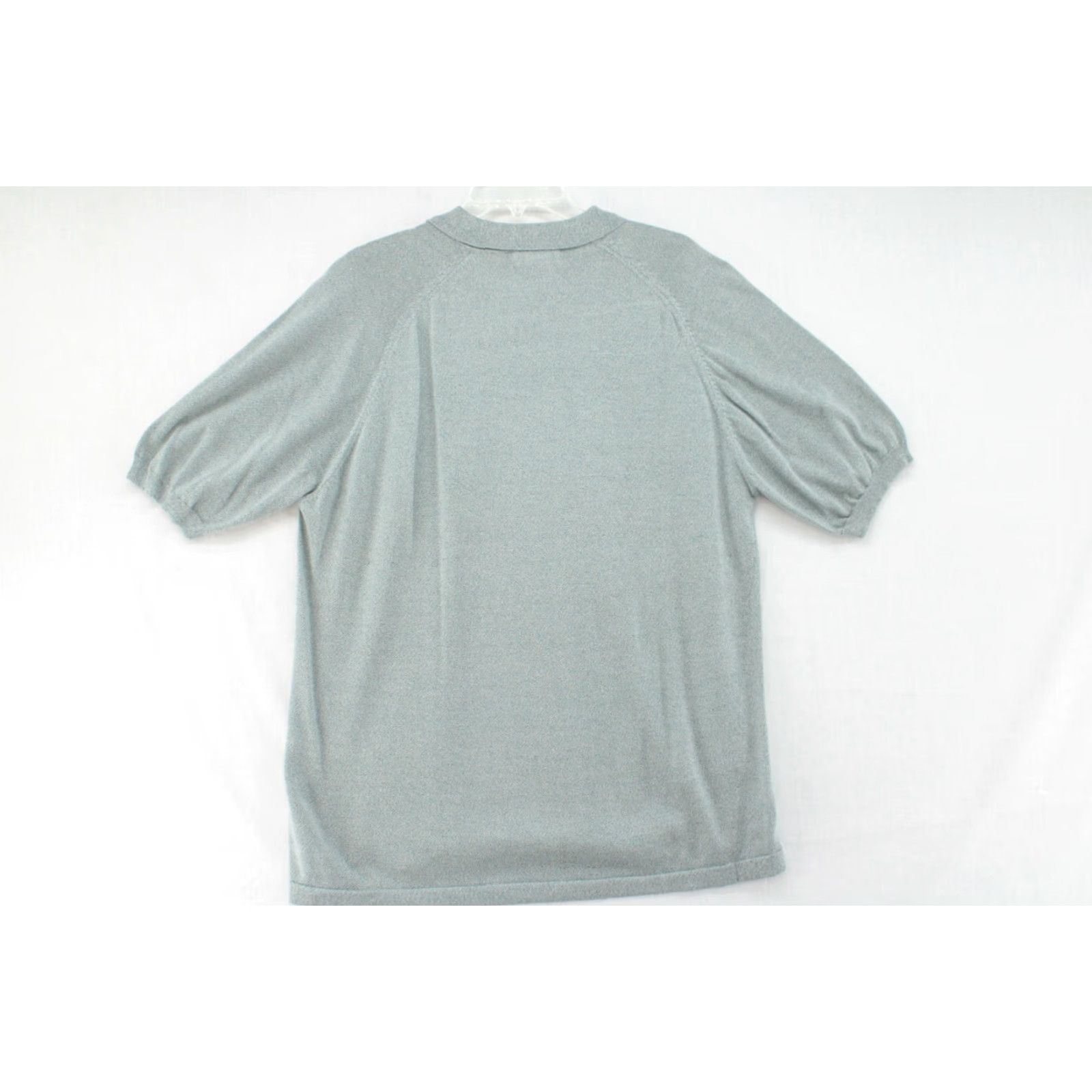 Vintage Anthology Polo Shirt Men's XL Green Lightweight Short Sleeve Collared Silk Blend Silk Polo Shirt Size US XL / EU 56 / 4 - 3 Thumbnail