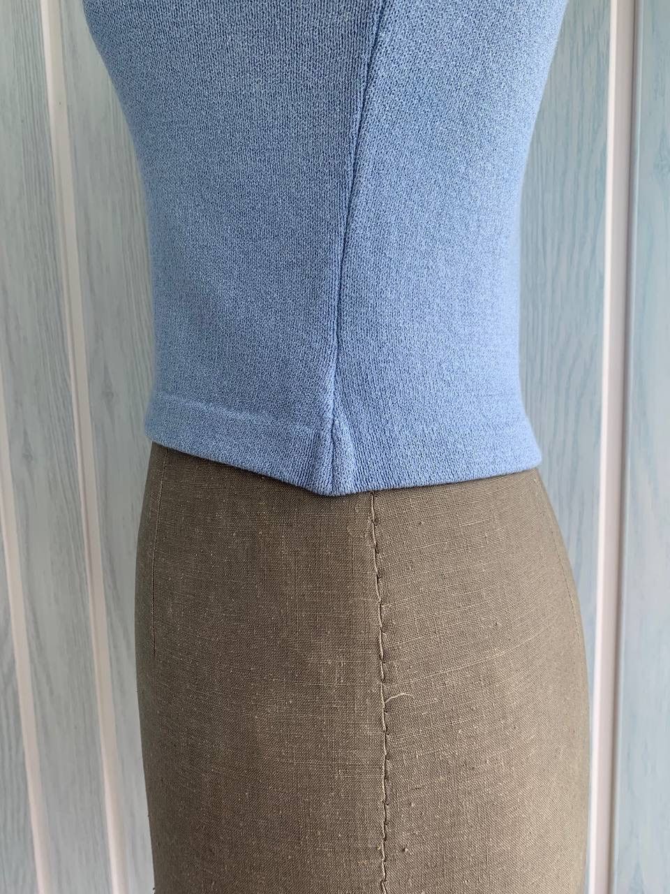 Designer × St. John Vintage St. John USA Women Blue Knit Wool Spaghetti Tank Top Size S / US 4 / IT 40 - 9 Thumbnail