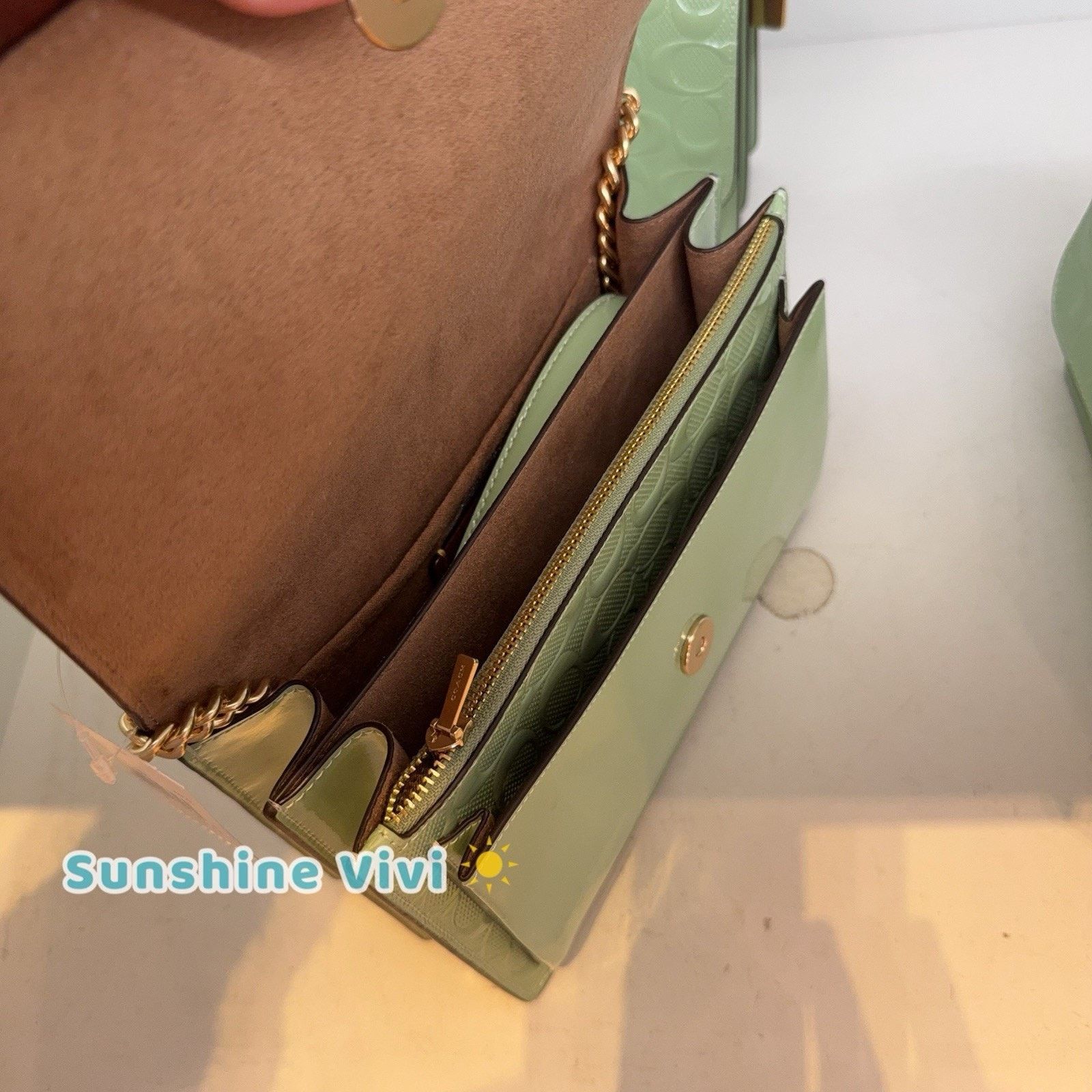Coach NWT Coach Klare Crossbody Bag Leather CDA97 IM/PALE GREEN Size ONE SIZE - 3 Thumbnail