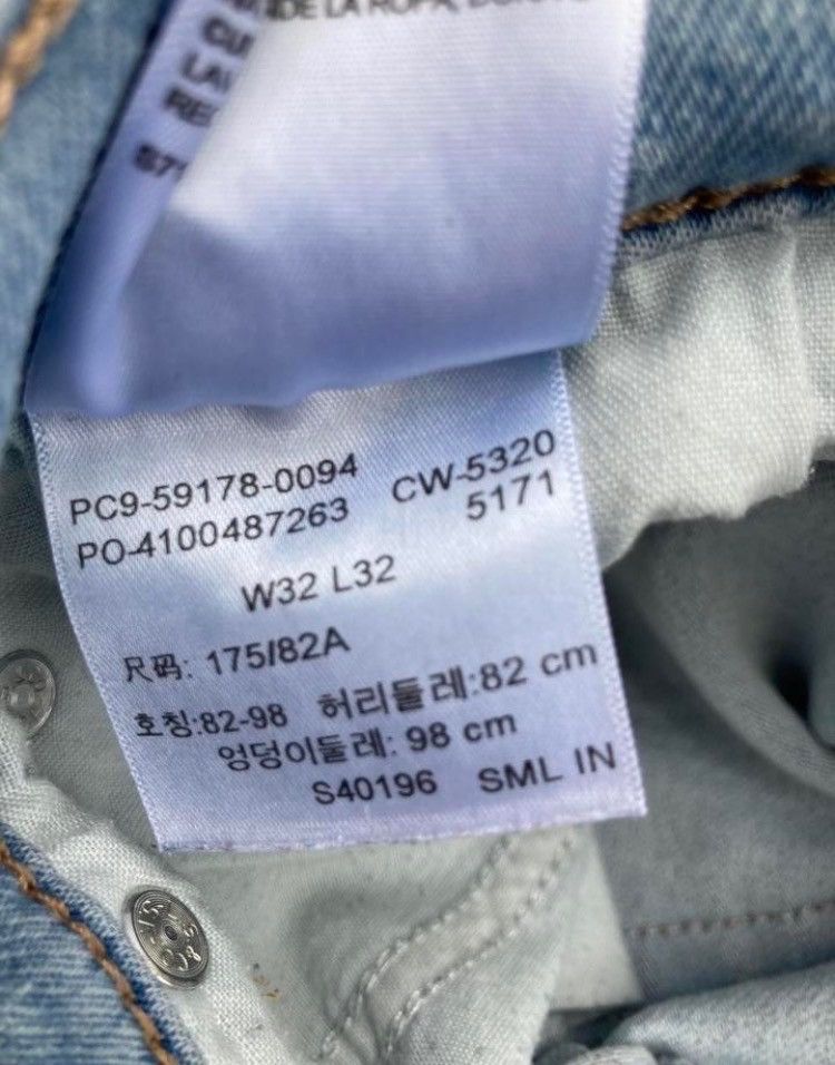 Levi's Levi’s Straight Light Wash Jeans 32x32 Size US 34 / EU 50 - 6 Thumbnail