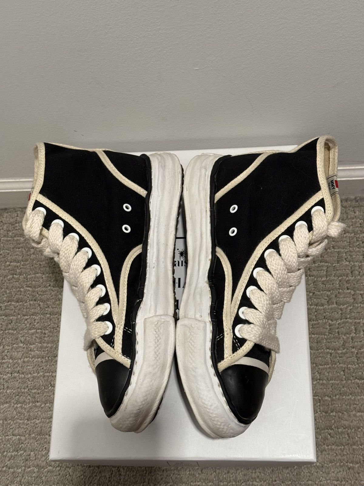 Maison MIHARA YASUHIRO Maison MIHARA YASUHIRO Canvas High Top Sneaker Size US 8 / EU 41 - 9 Thumbnail