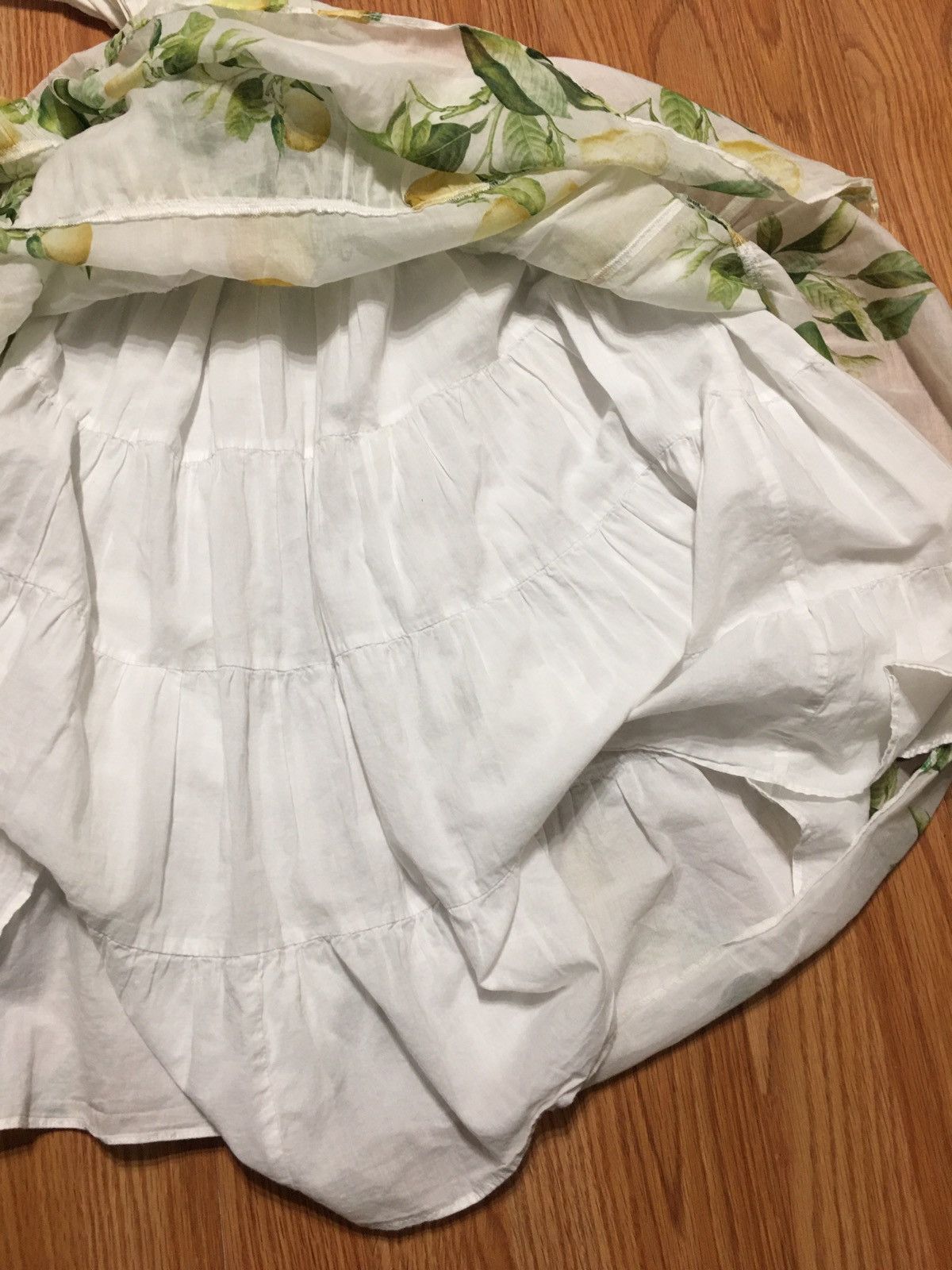 Roberto Cavalli Roberto Cavalli Lemon Print Girls Cotton Dress Sz 6/122 cm Size ONE SIZE - 11 Thumbnail