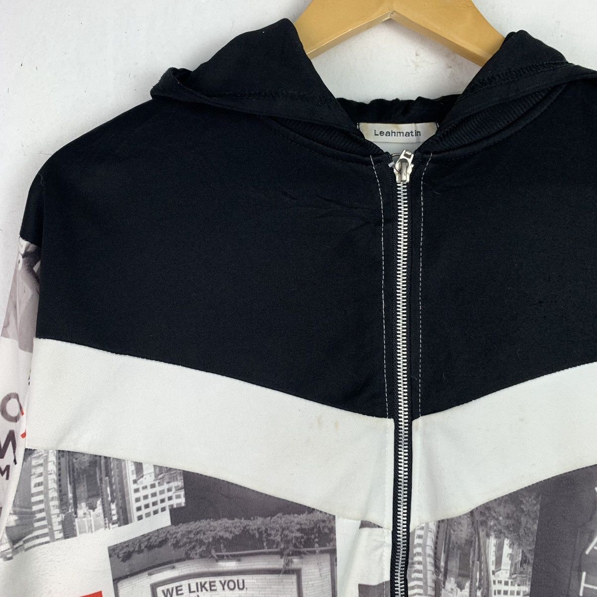 Designer × Vintage 🔥Rare 🔥 Leahmatin Fullprinted Hooded Jacket Size US L / EU 52-54 / 3 - 5 Thumbnail