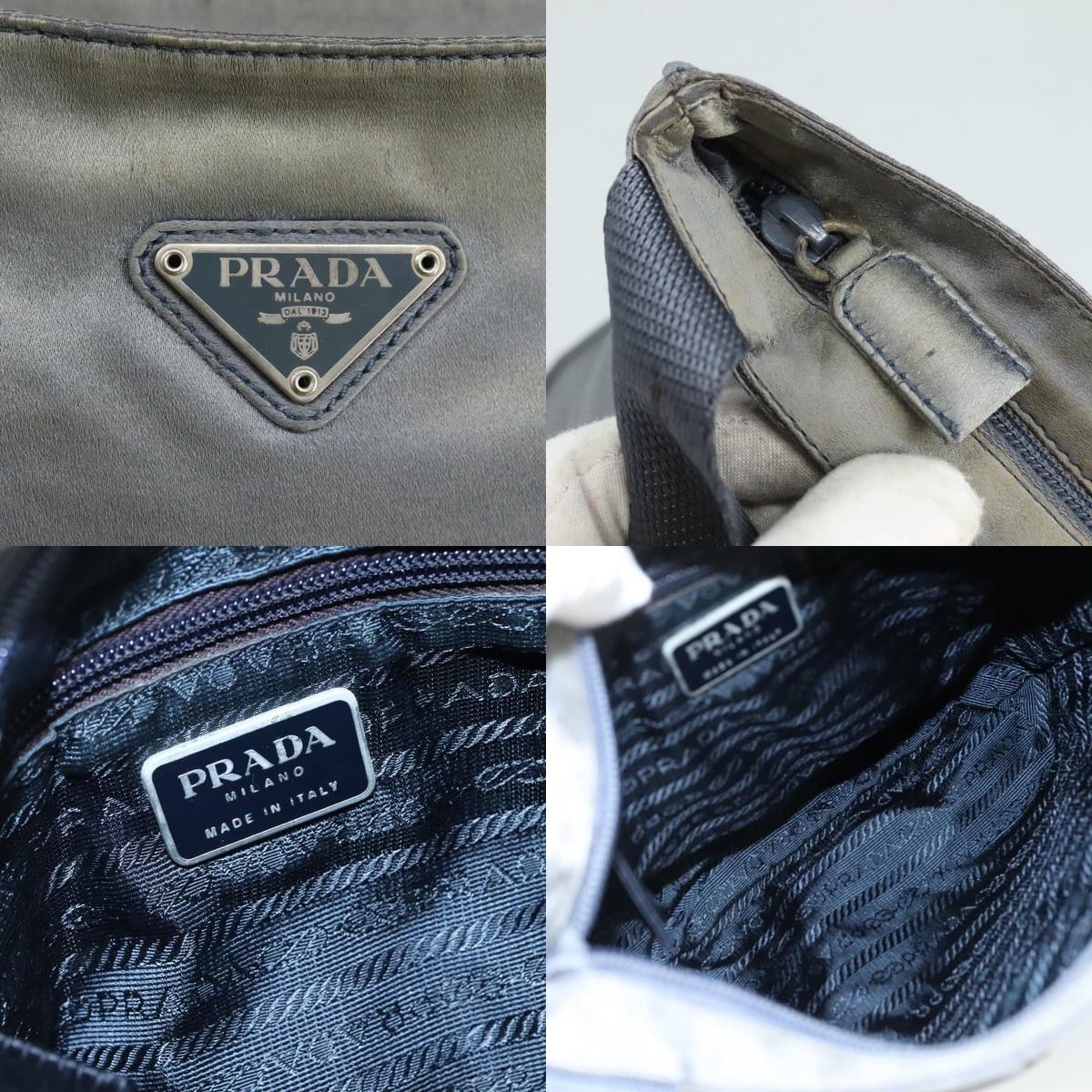 Prada PRADA Shoulder Bag Satin Blue Size ONE SIZE - 11 Thumbnail