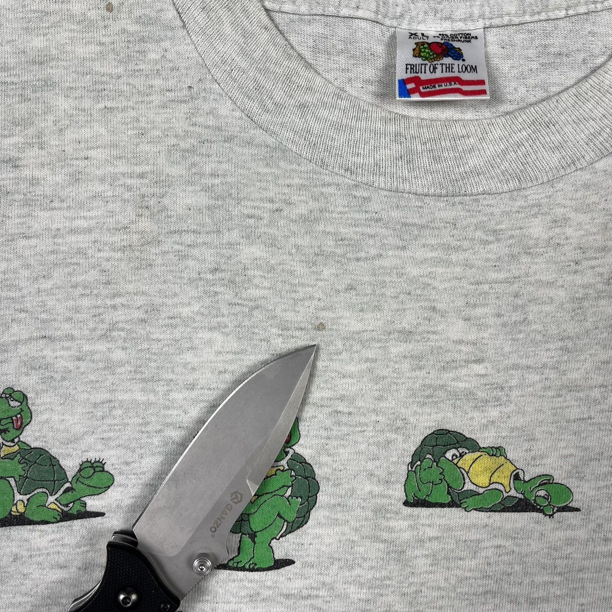 Vintage Vintage Turtle Sex position 18+ porn single stitch tee 1991 Size US XL / EU 56 / 4 - 13 Thumbnail