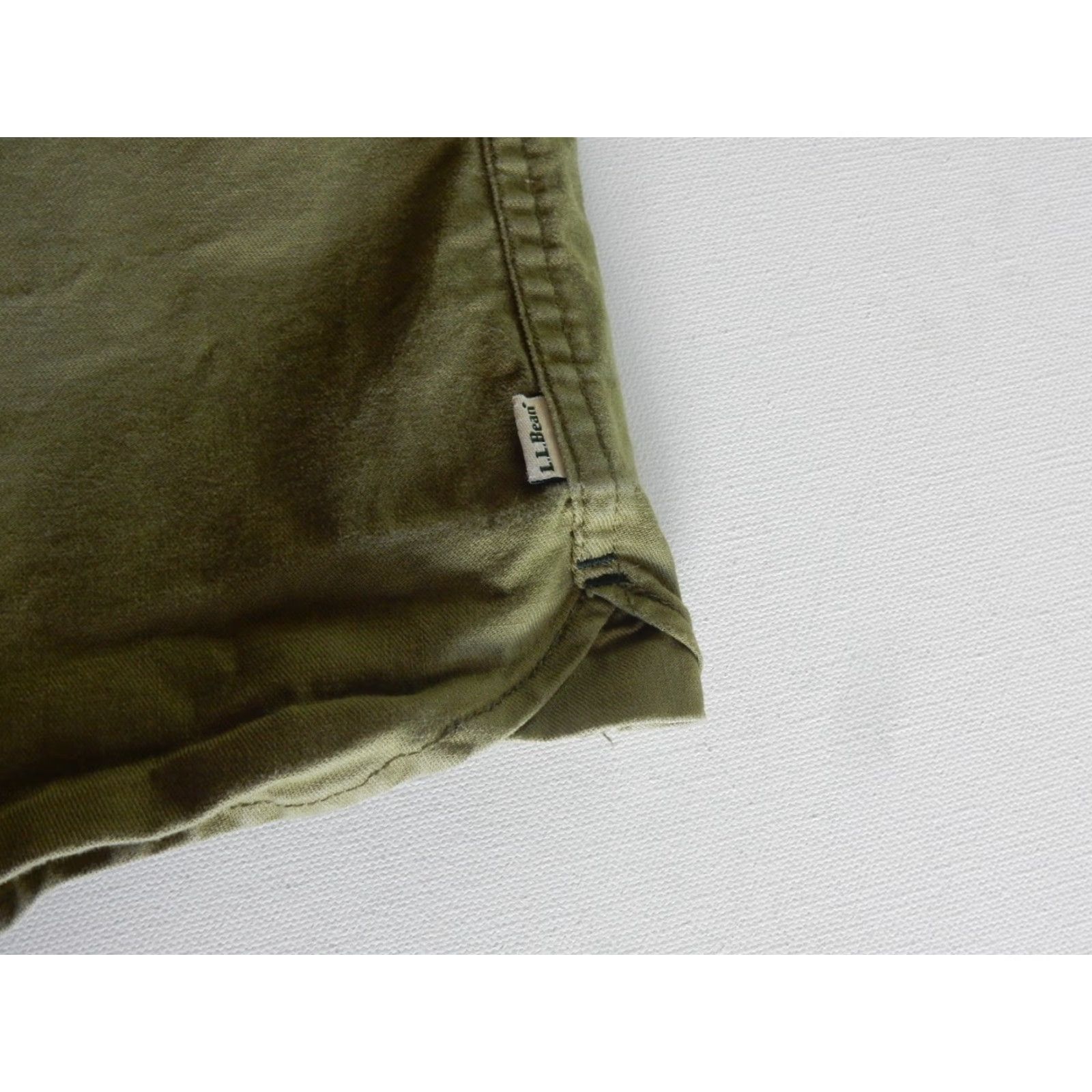Vintage L.L. Bean Men's Short Sleeve Button-Up Shirt 2XL Green Cotton Size US XXL / EU 58 / 5 - 2 Thumbnail