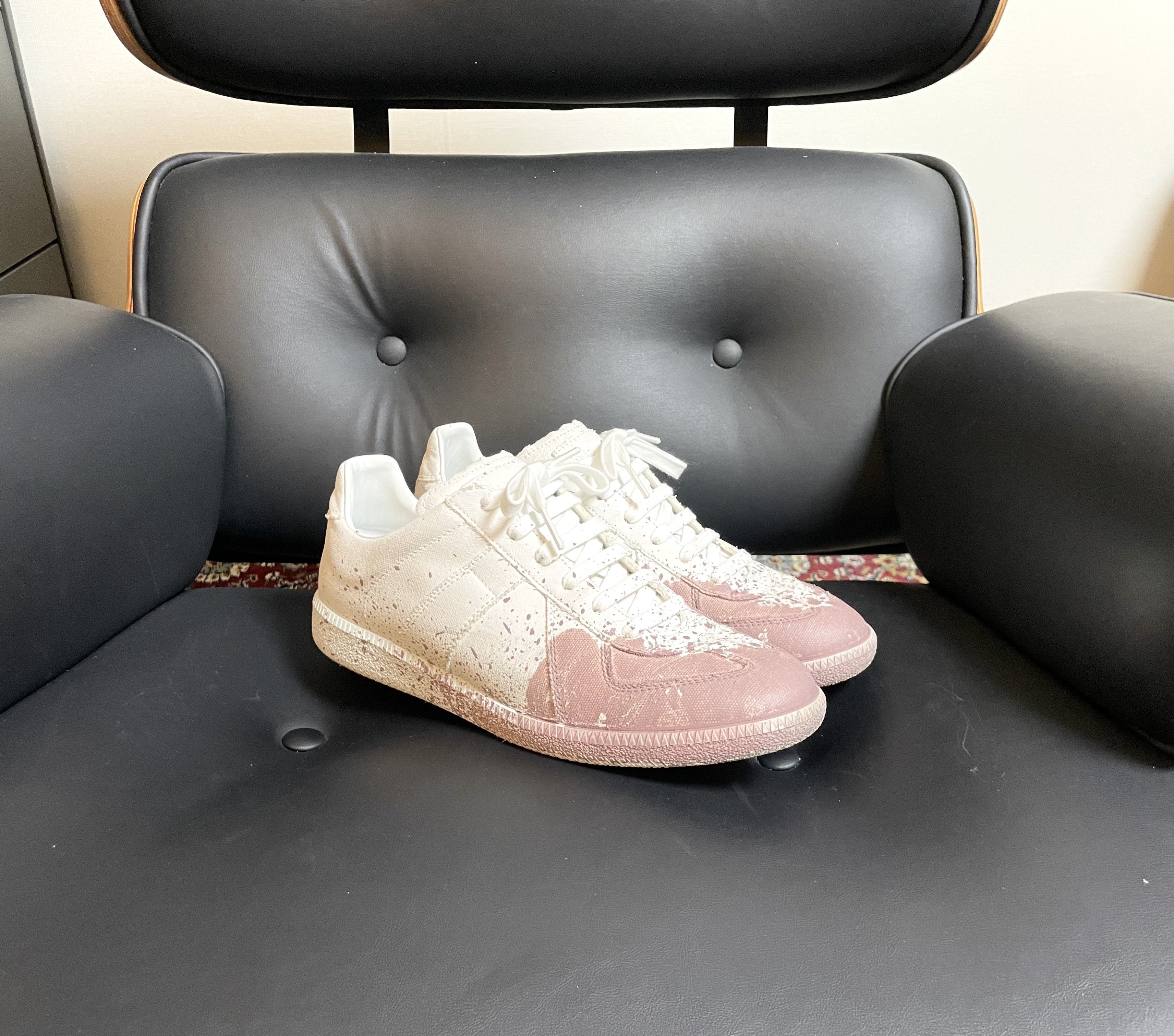 Maison Margiela Maison Margiela GAT (Paint Splatter Canvas) Size US 9 / EU 42 - 4 Thumbnail