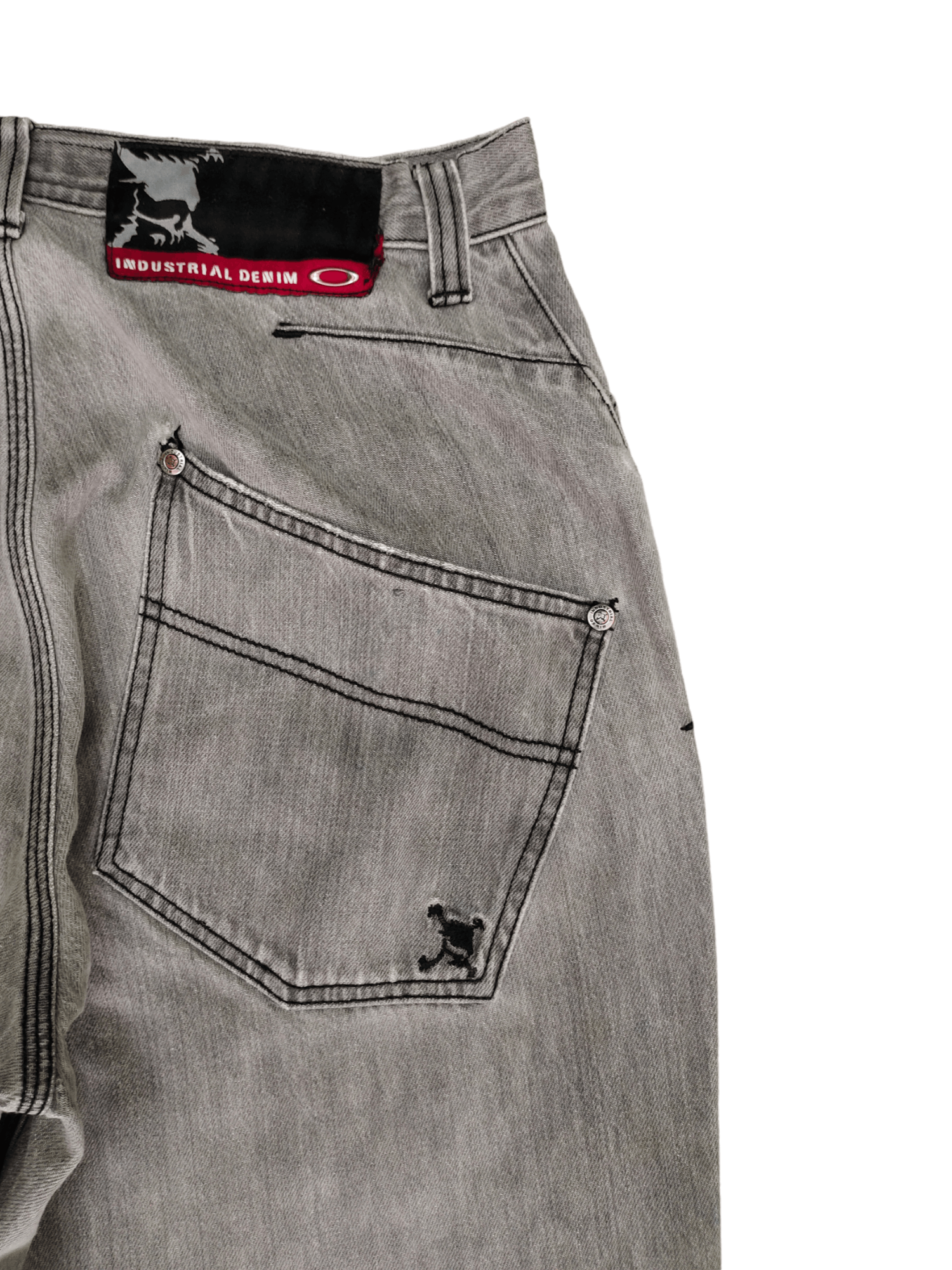 Oakley Vintage Oakley Black Faded Distressed Denim Jeans Ed hardy Size US 32 / EU 48 - 4 Thumbnail