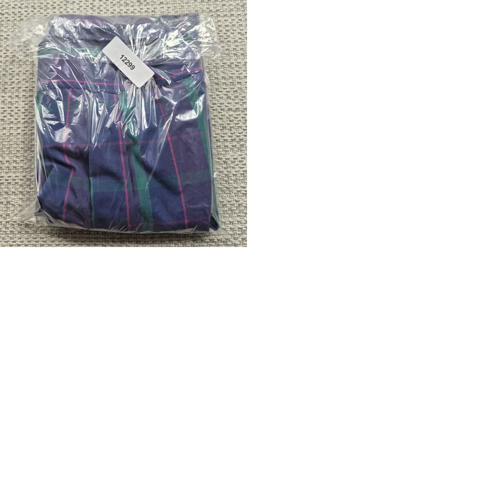 Nordstrom VINTAGE Nordstrom Button Up Shirt Mens L Blue Plaid Long Sleeve Chest Pocket Size US L / EU 52-54 / 3 - 9 Thumbnail