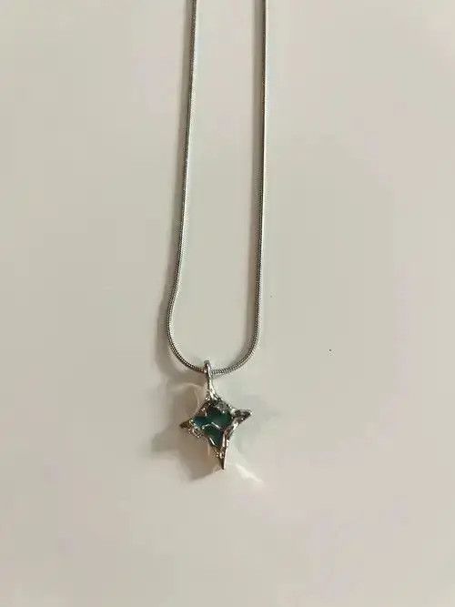 Jewelry Adachi x Aoba STEAL! Y2K Japan Blue Crystal Necklace Size ONE SIZE - 3 Thumbnail