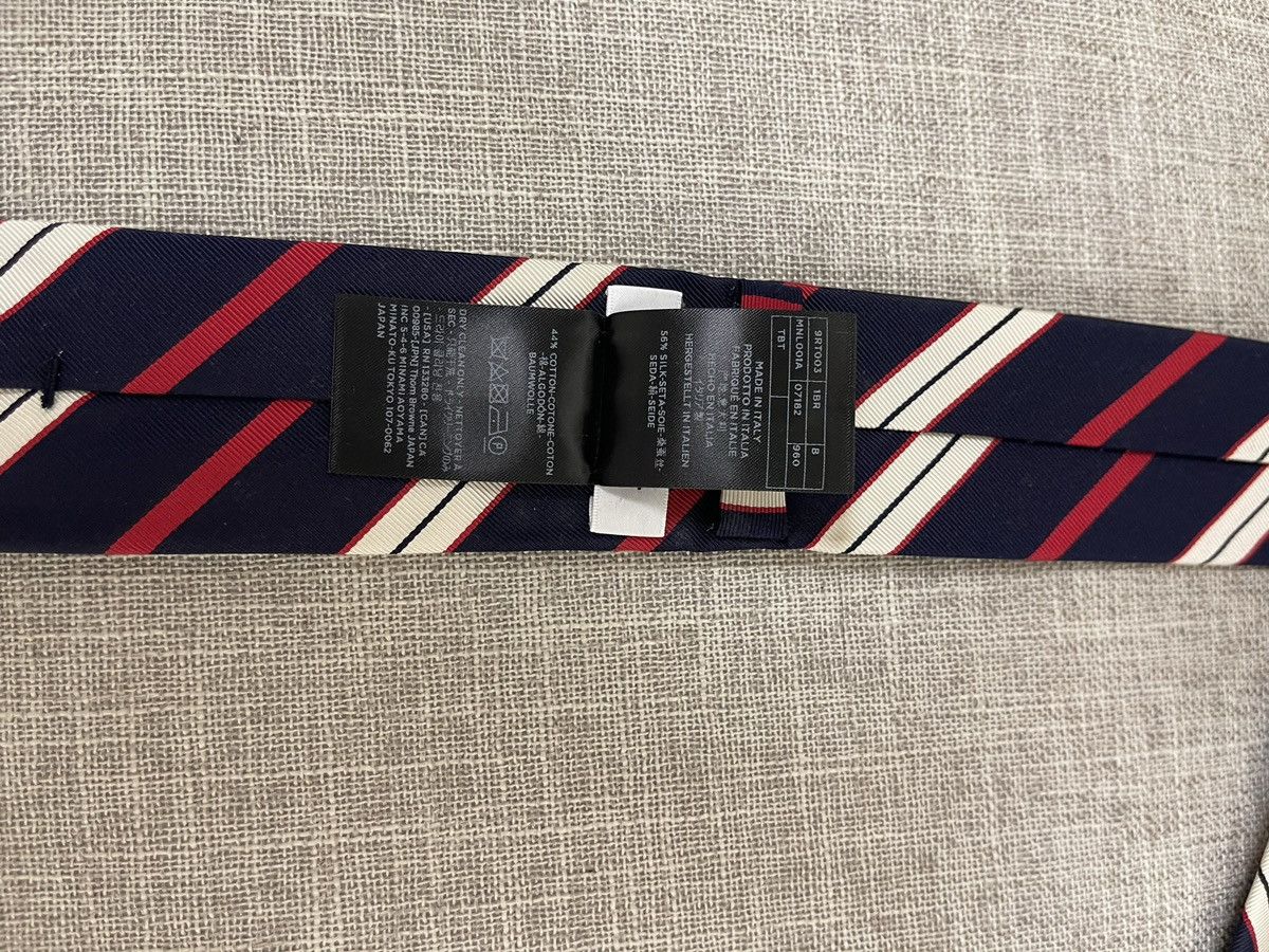 Thom Browne Thom Browne Classic Navy x White x Red Stripe - Tie Size ONE SIZE - 4 Thumbnail