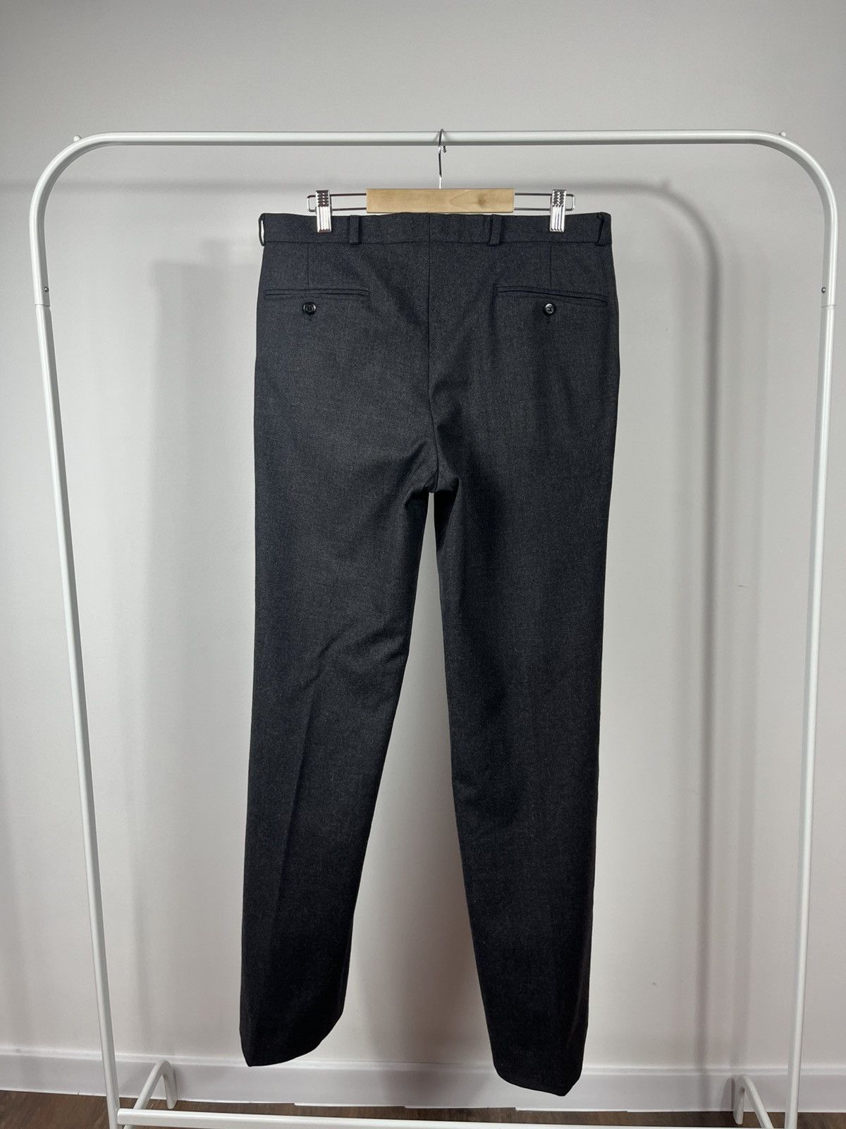 Japanese Brand × Vintage Ritex Form Cut Swiss Wool Trousers Dark Gray Classic Pants Size US 35 - 12 Thumbnail